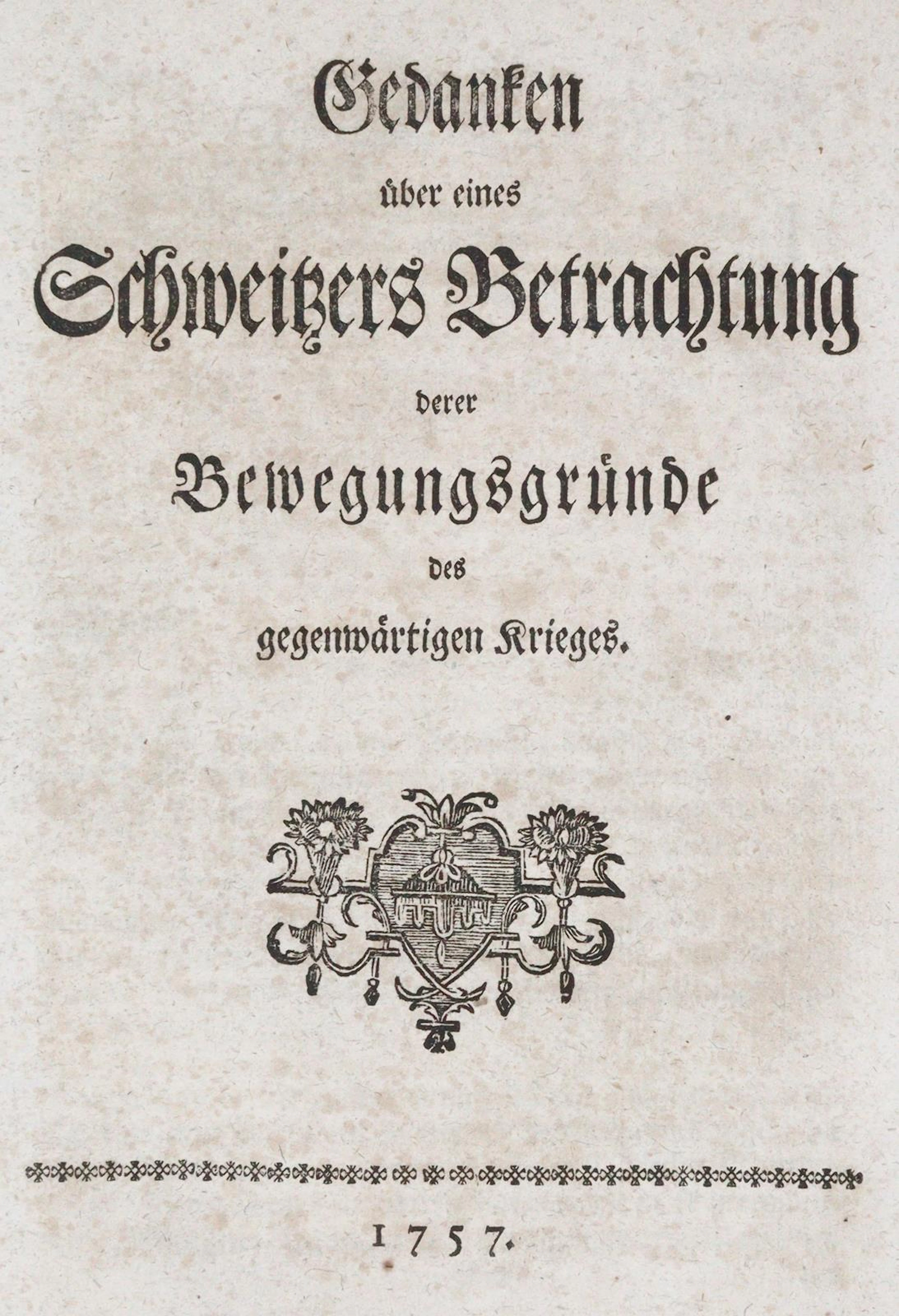 Gedanken über eines Schweitzers Betrachtung derer Bewegungsgründe