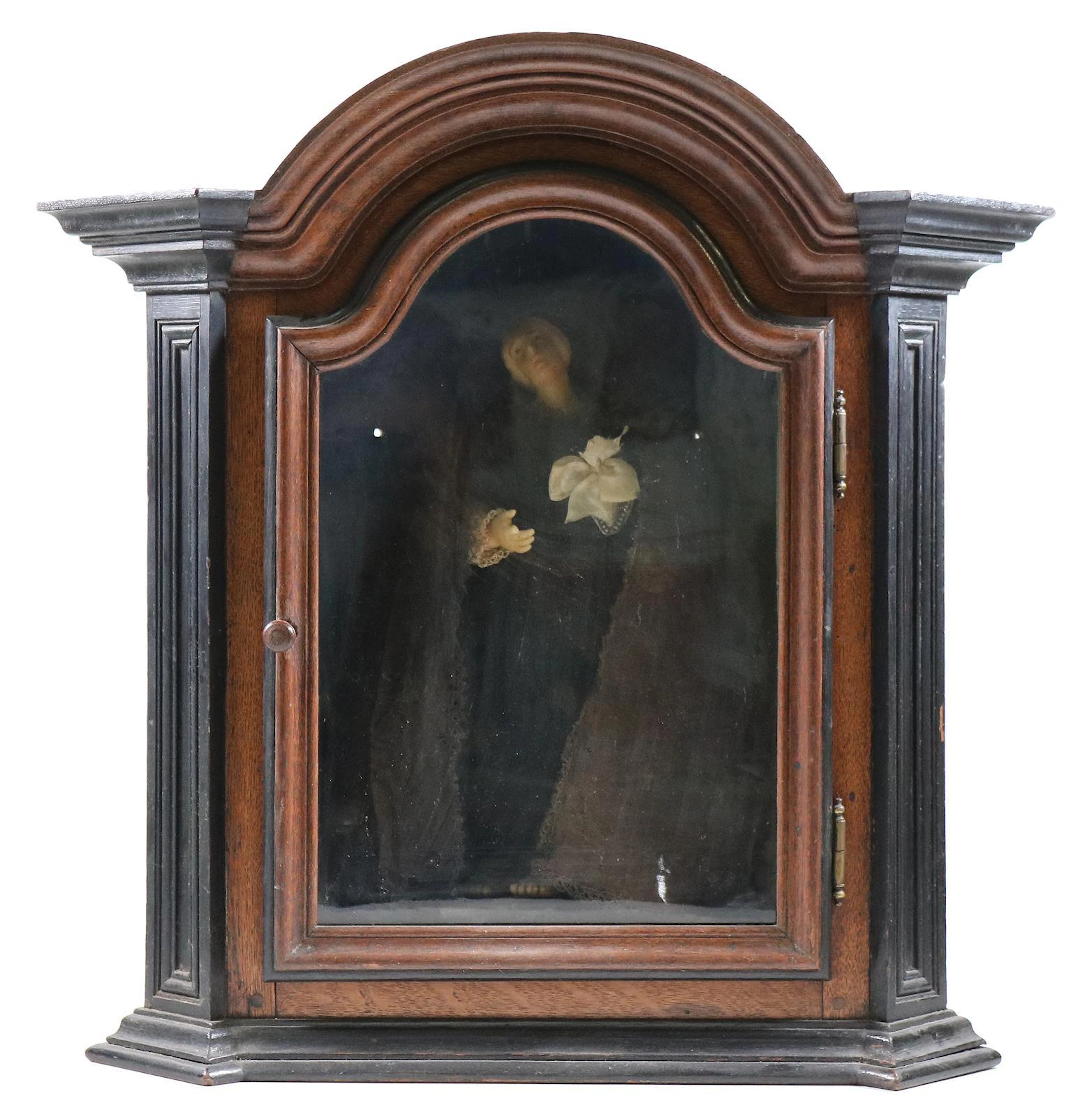 Heiligenfigur aus Wachs des 19