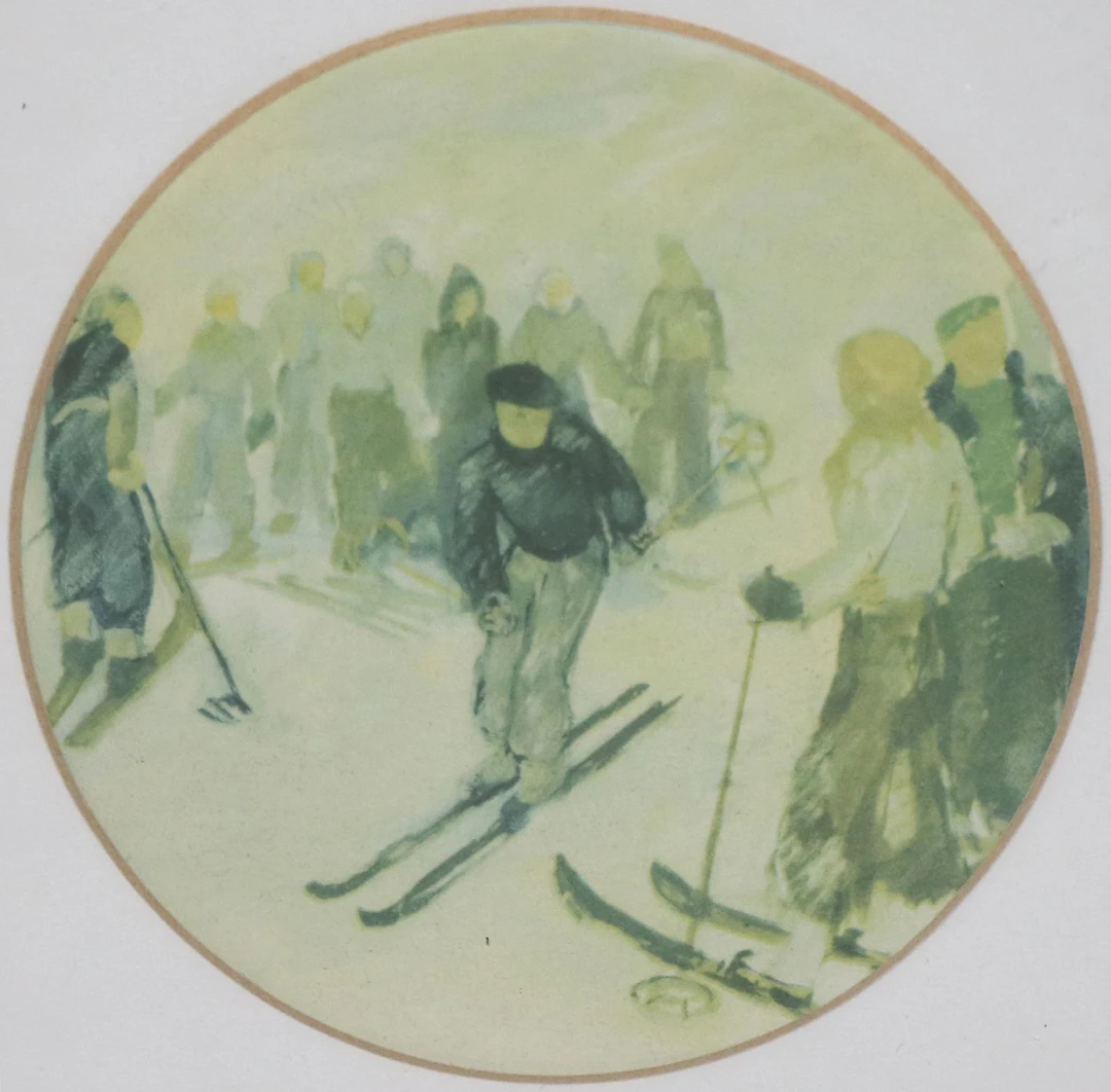 Konvolut. Sammlung von 10 Illustrationen zu Golf