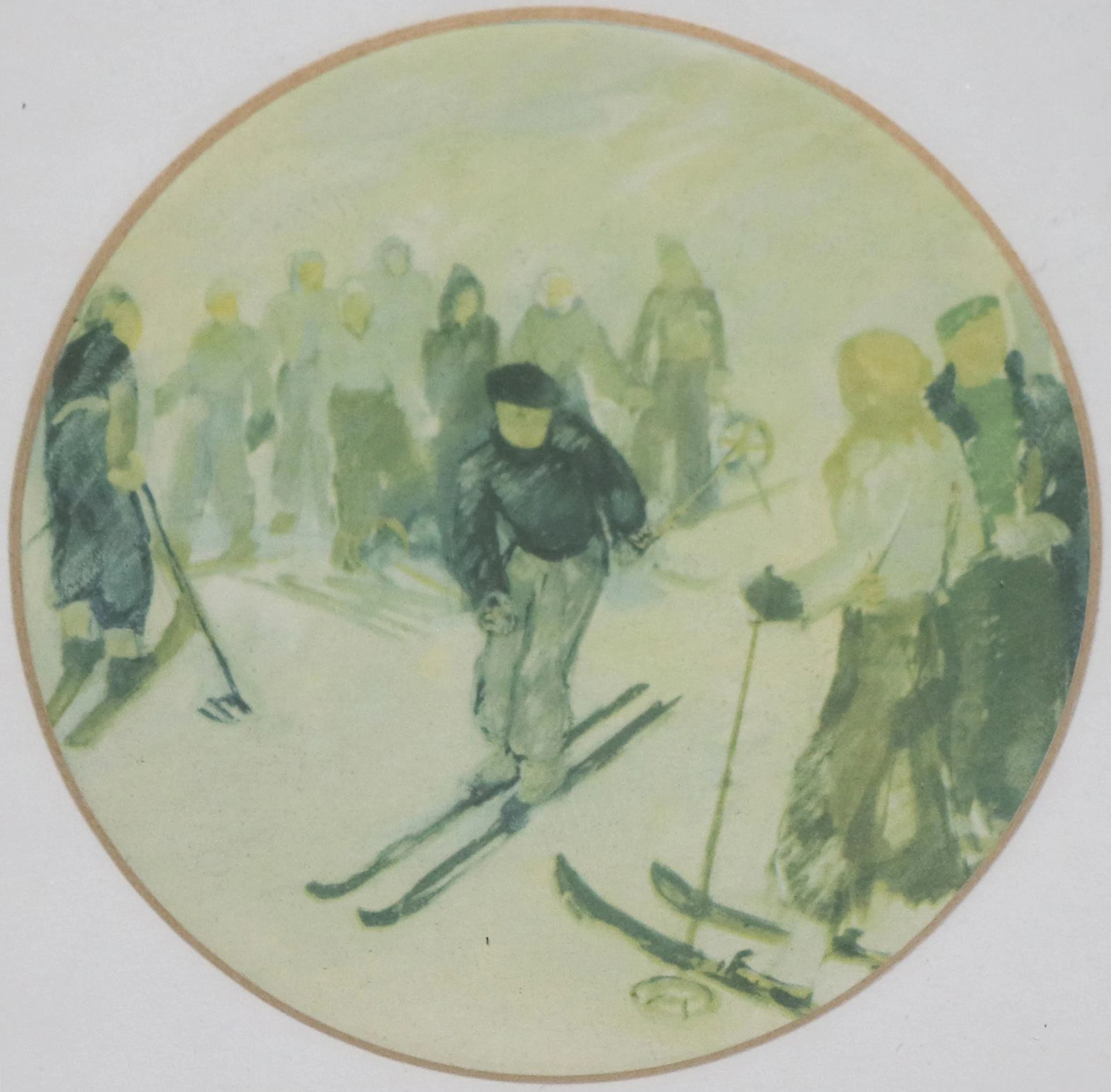 Konvolut. Sammlung von 10 Illustrationen zu Golf