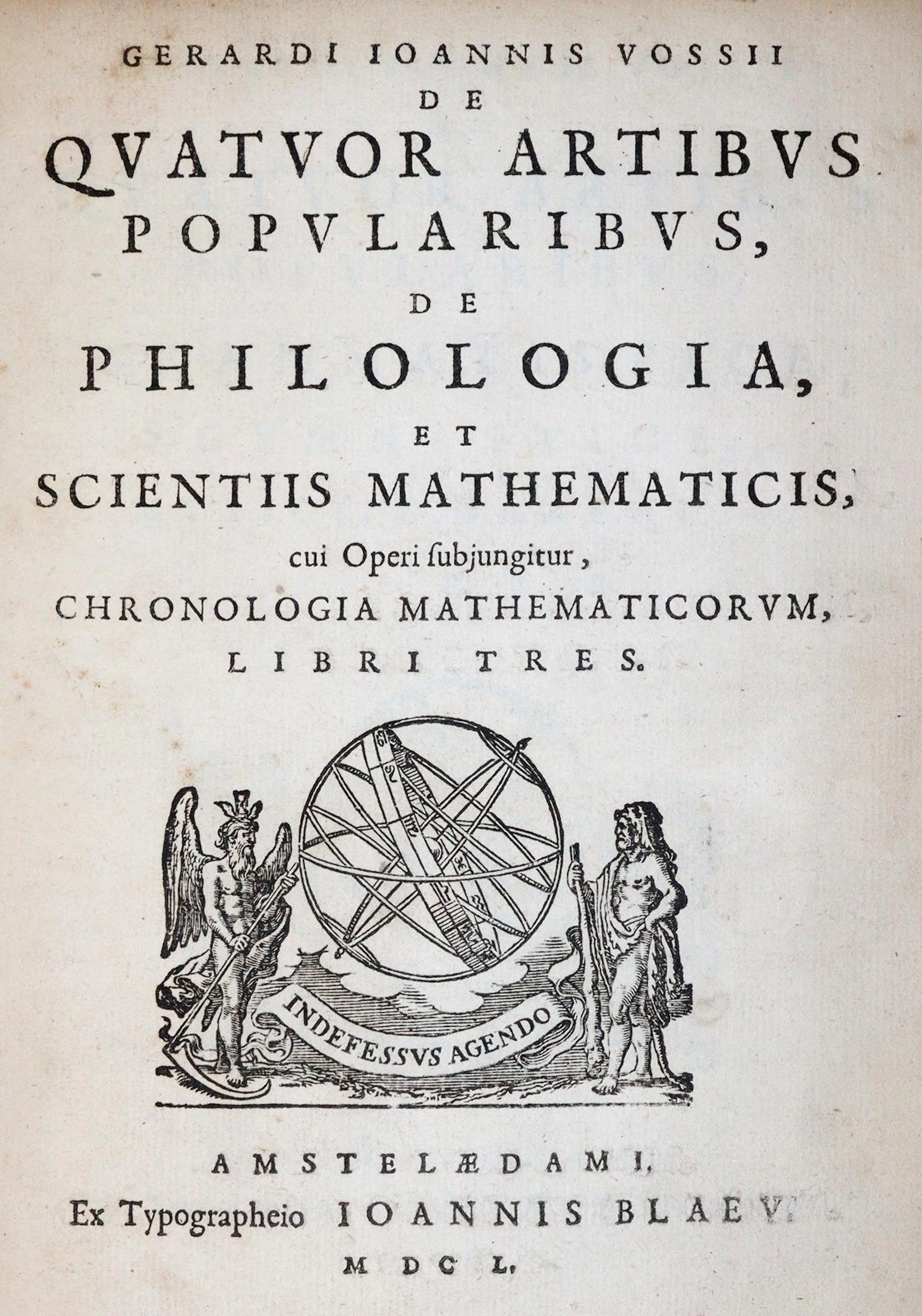 Vossius,G.J. De quatvor artibus popularibus