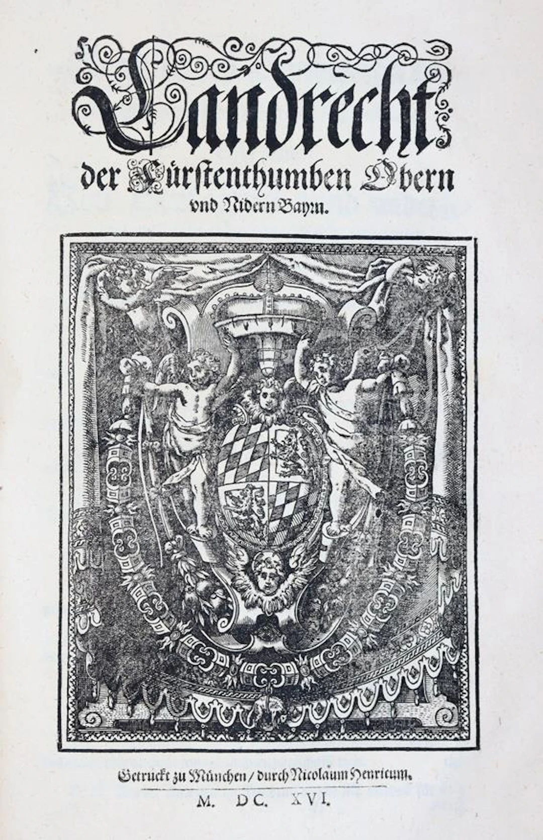 Bayrisches Landrecht, Policey: Gerichts- Malefitz- und andere Ordnungen.