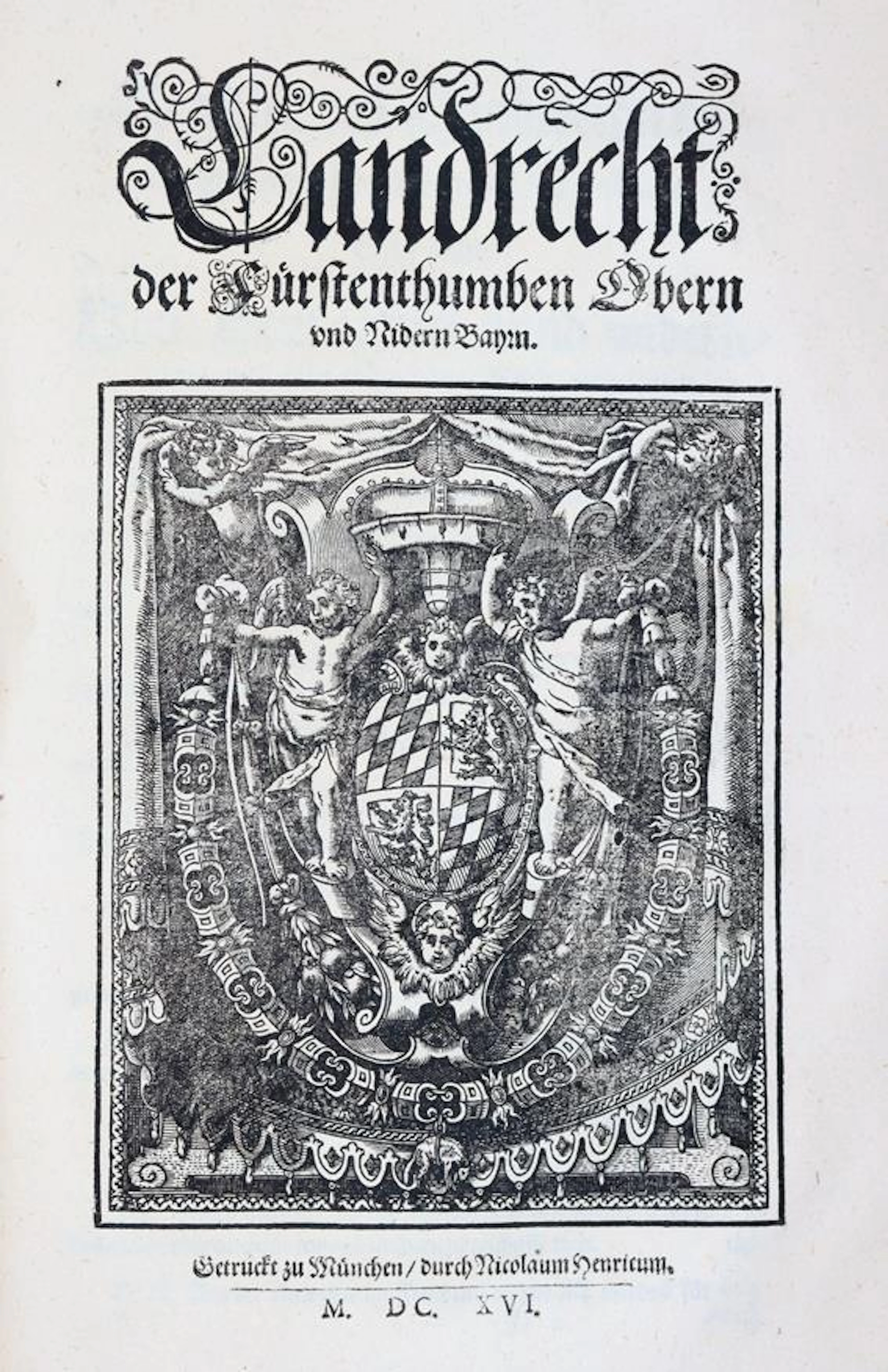 Bayrisches Landrecht, Policey: Gerichts- Malefitz- und andere Ordnungen.