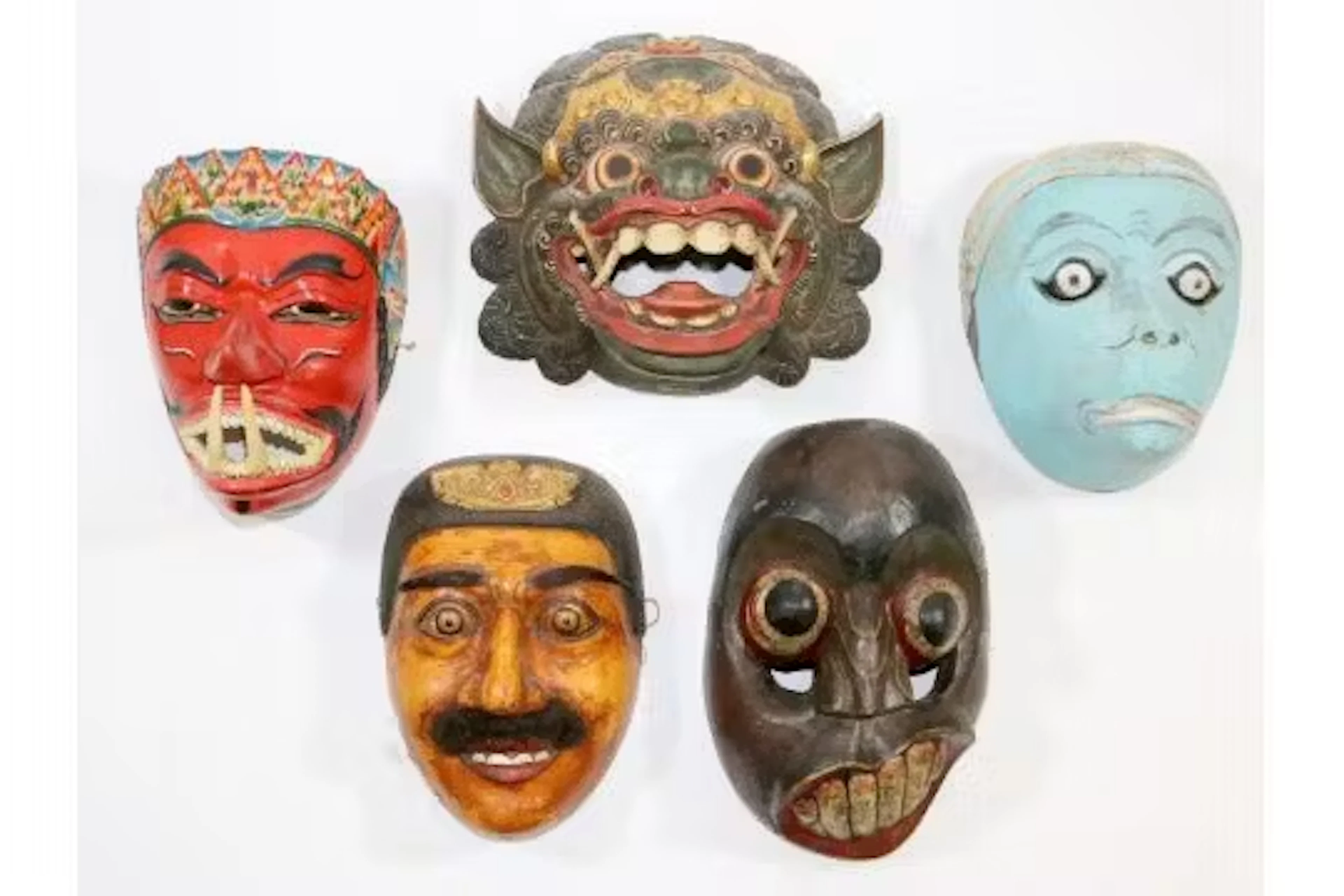 Java 5 Wayang-Masken.