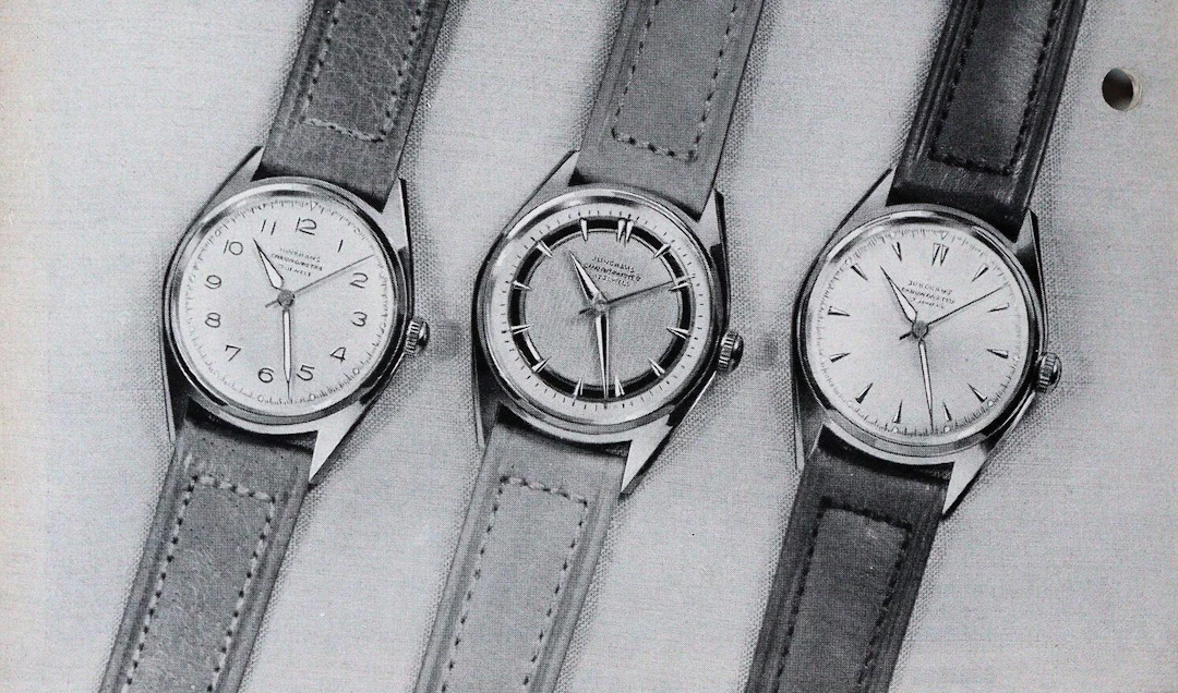 Junghans. Sammlung von 52 Prospekten Junghans-Uhren