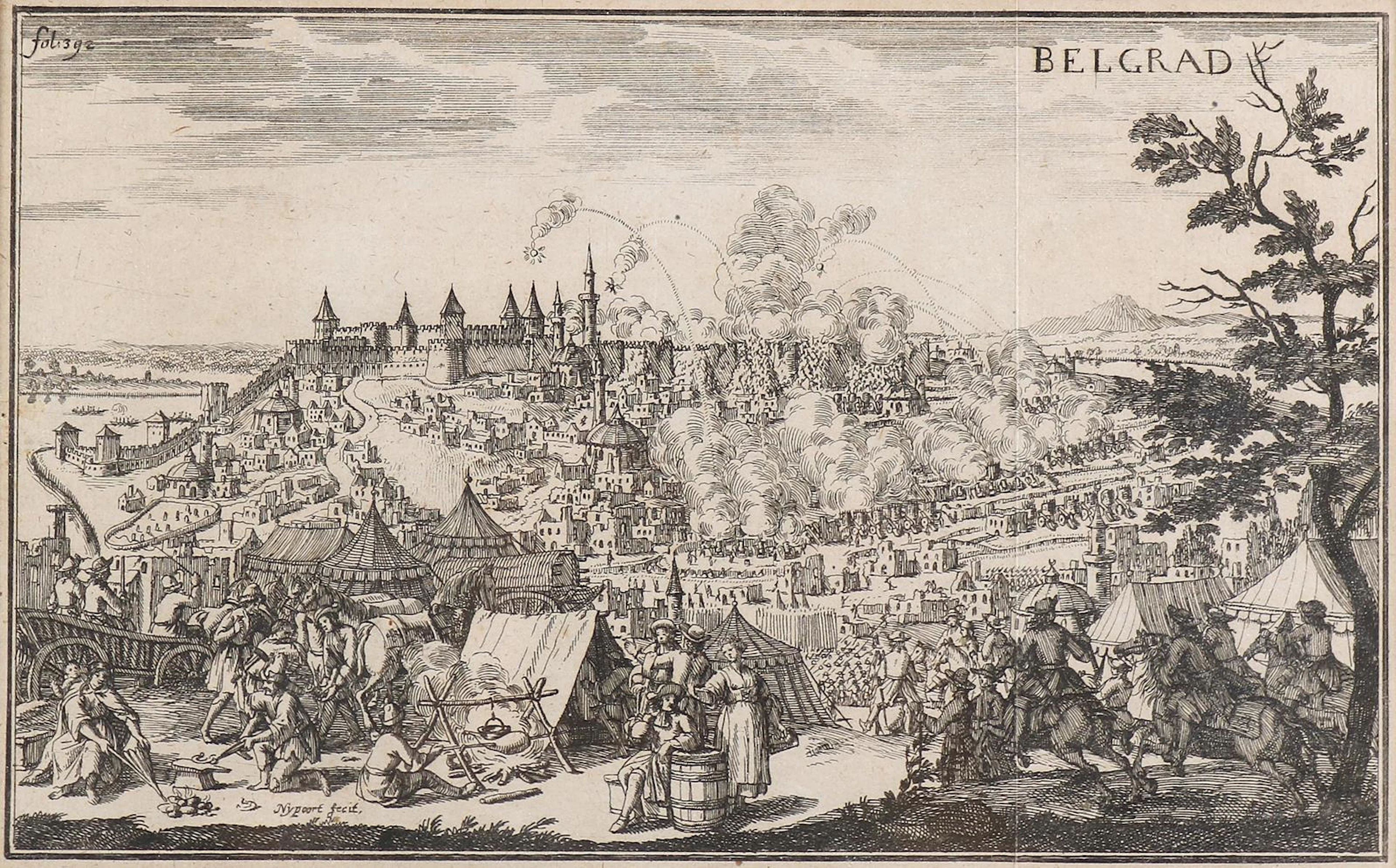 Nypoort, Justus van den (ca. 1625 Utrecht - nach 1692). Belagerung