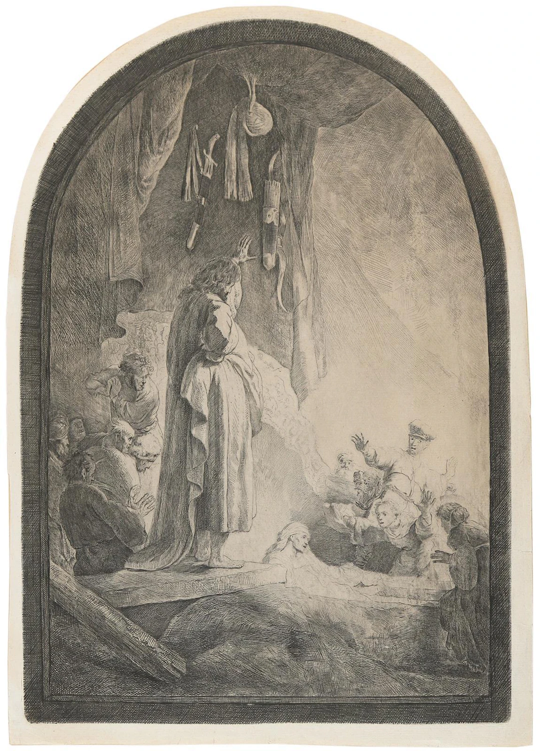 Rembrandt, Harmensz van Rijn (1606 Leiden - 1669 Amsterdam). Die Auferweckung