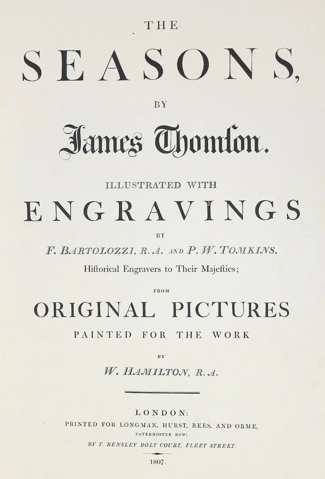 Thomson,J. The Seasons. London