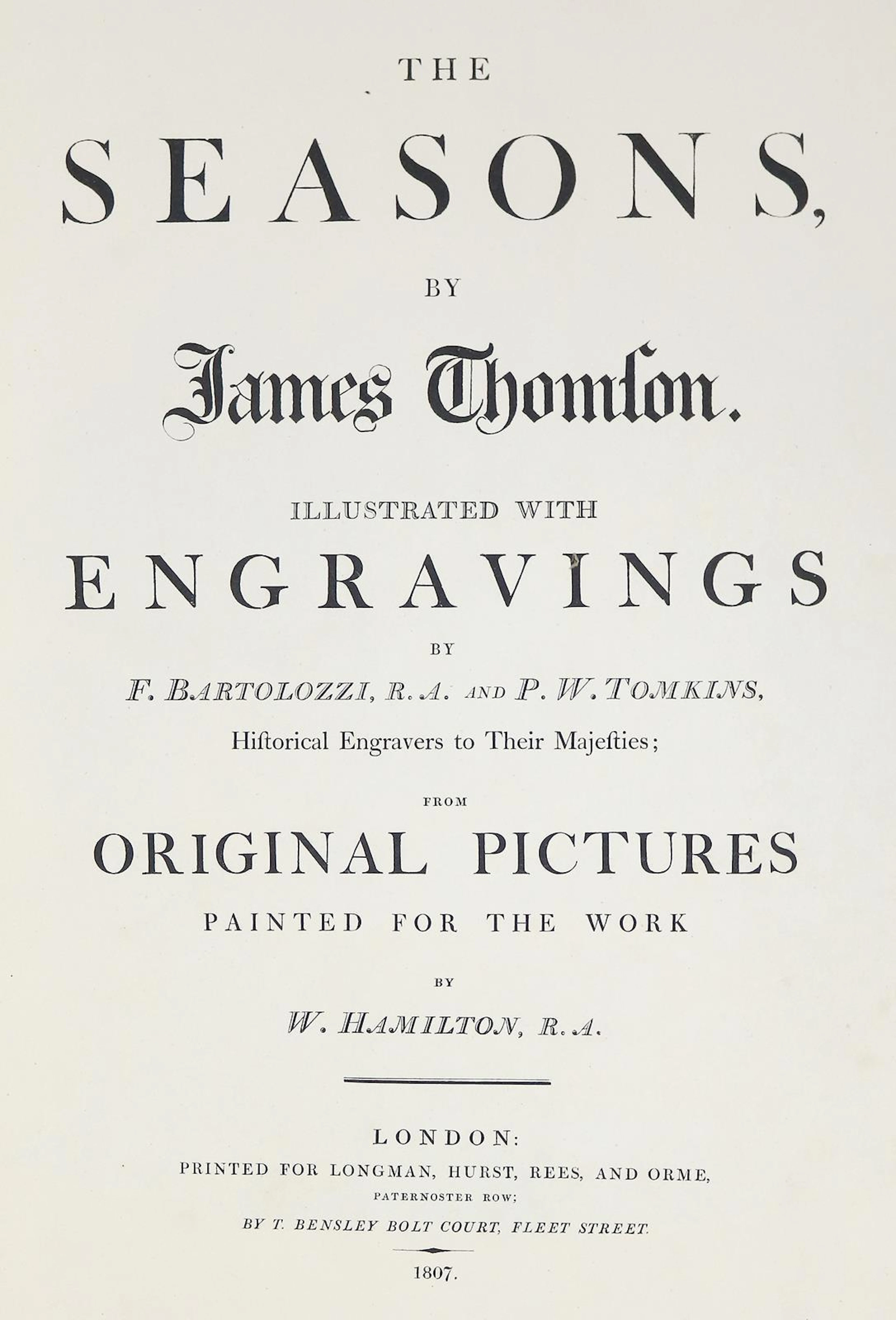 Thomson,J. The Seasons. London