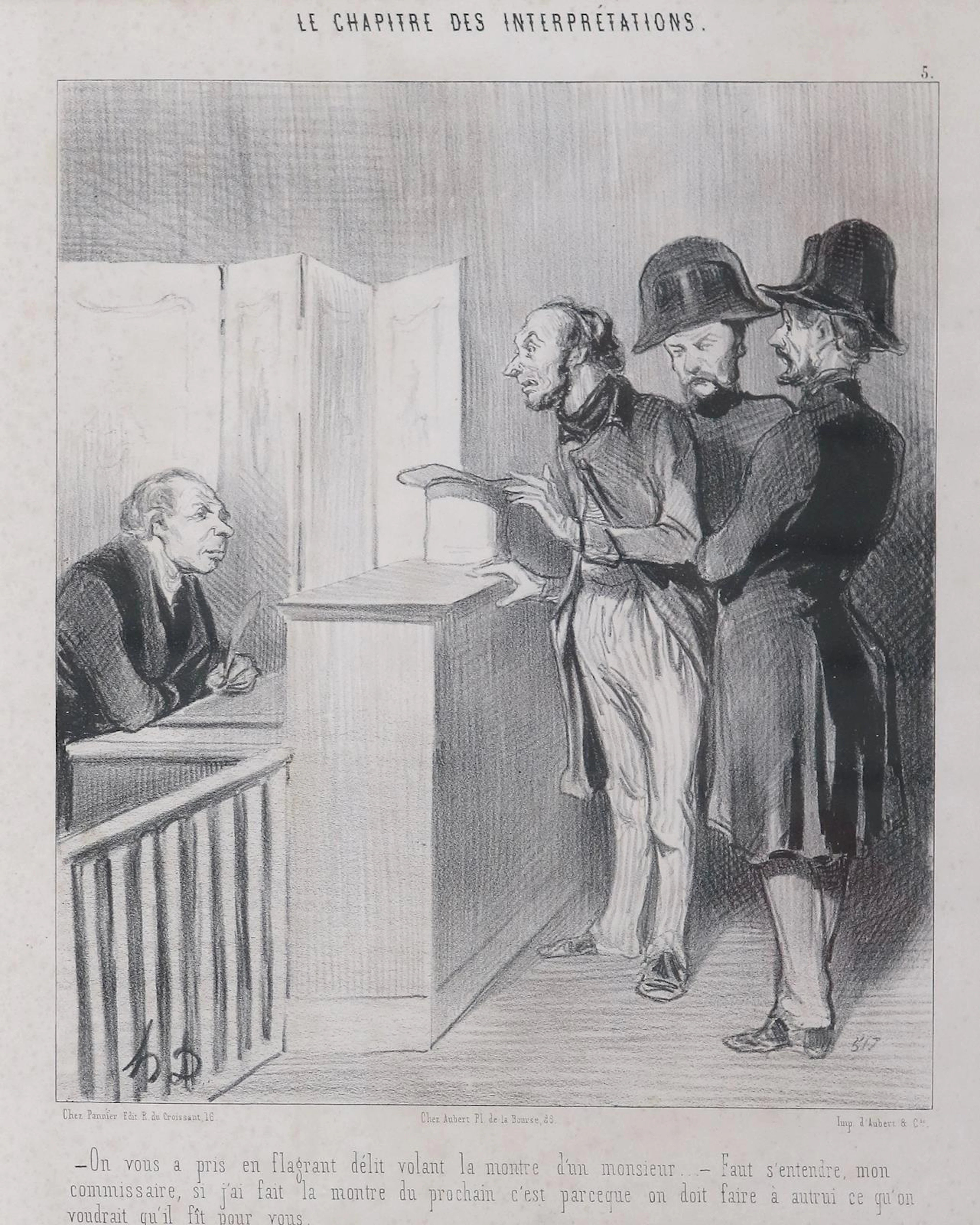 Daumier, Honoré (1808 Marseille - Valmondois 1879). Le Chapiere des