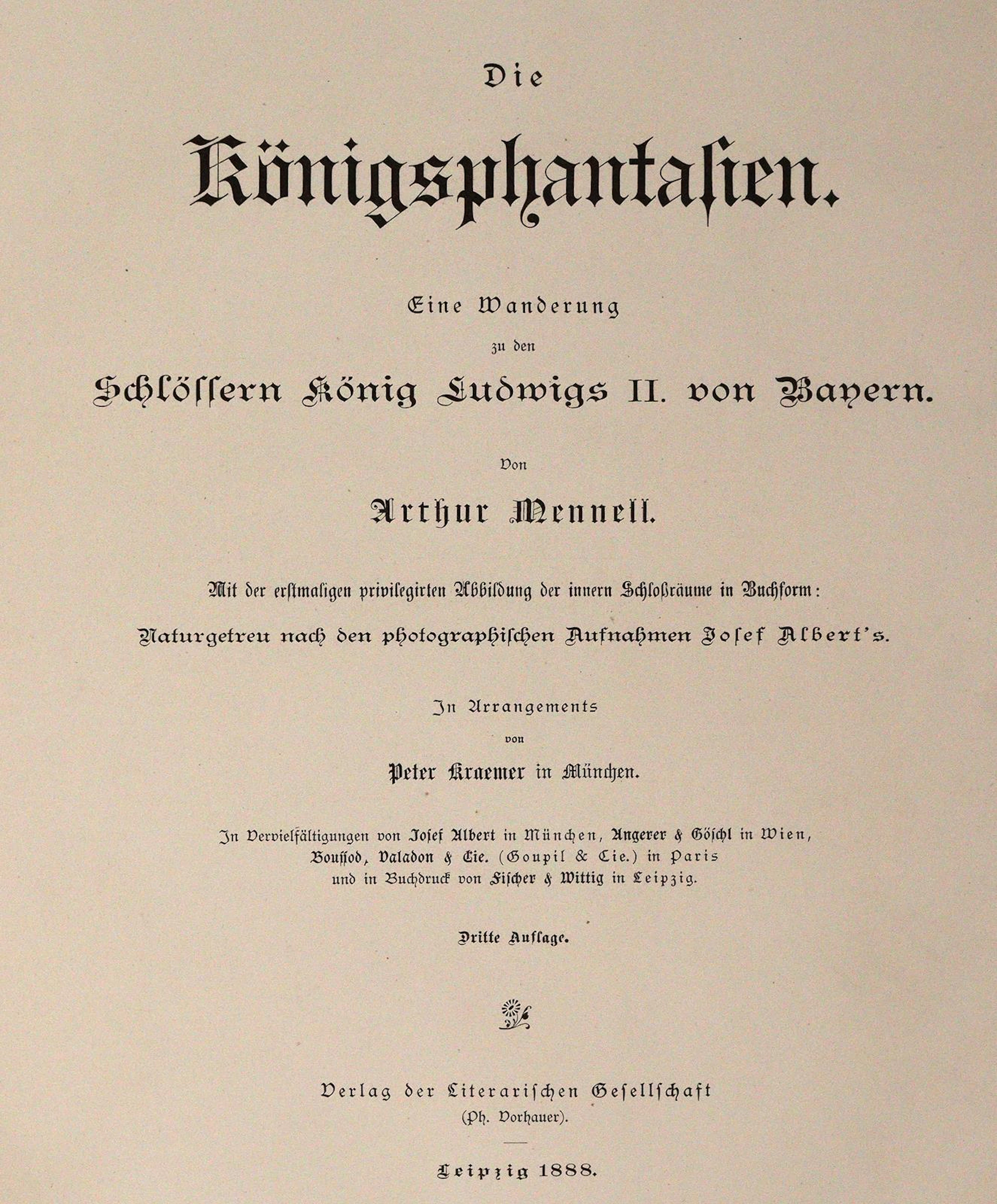 Mennell,A. Die Königsphantasien. Eine Wanderung zu den Schlössern