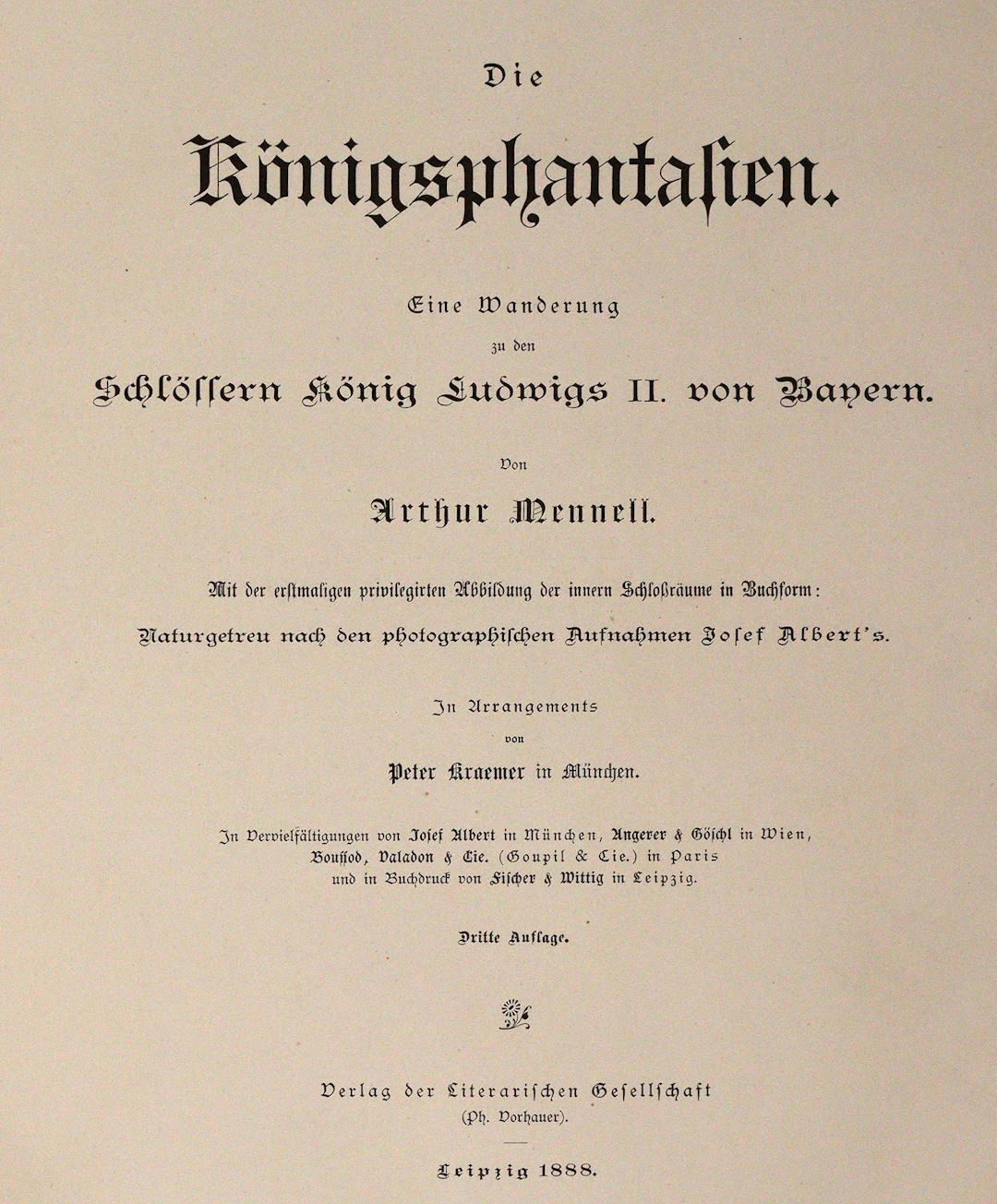 Mennell,A. Die Königsphantasien. Eine Wanderung zu den Schlössern