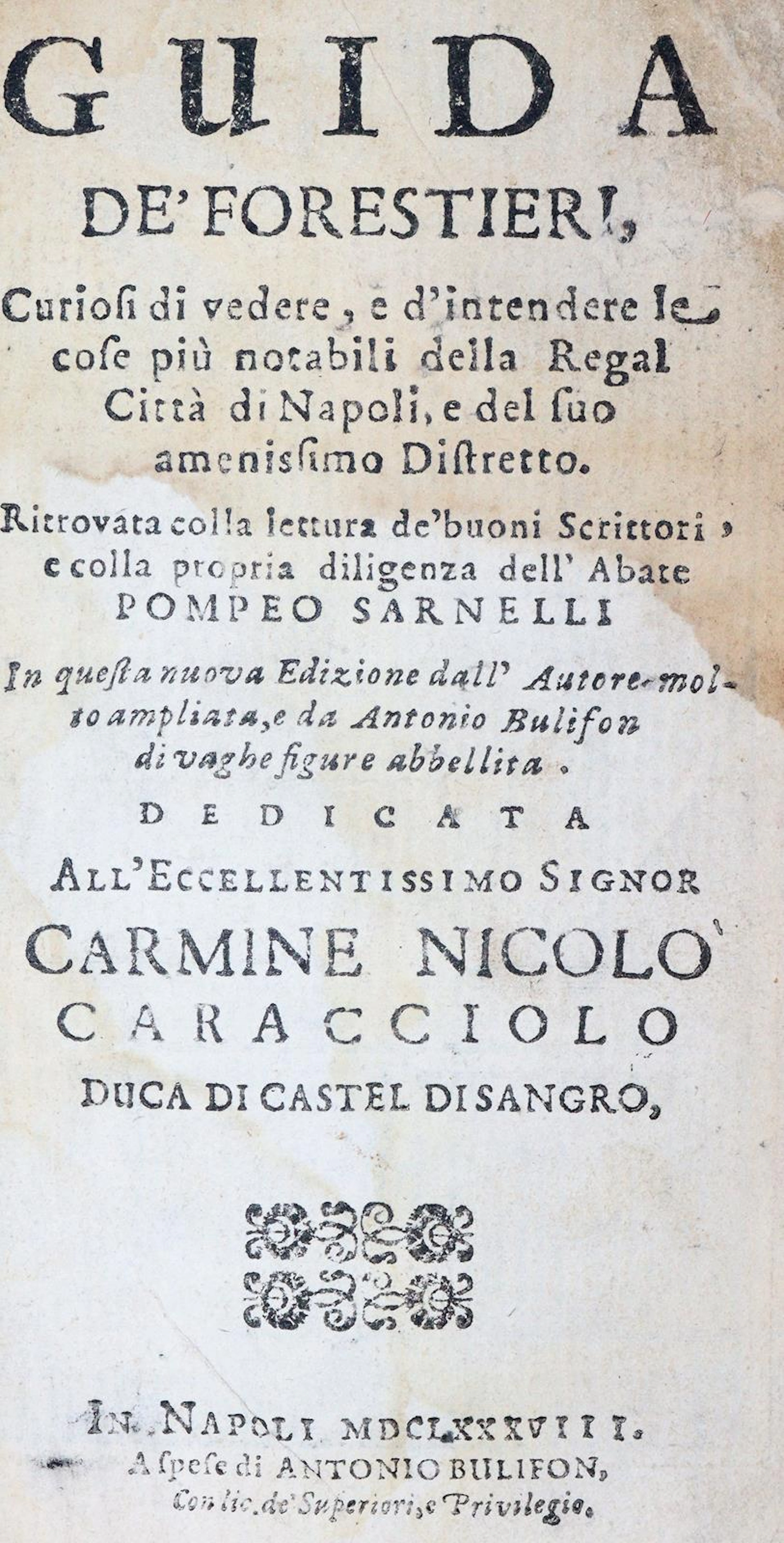 Sarnelli,P. Guida de' forestieri