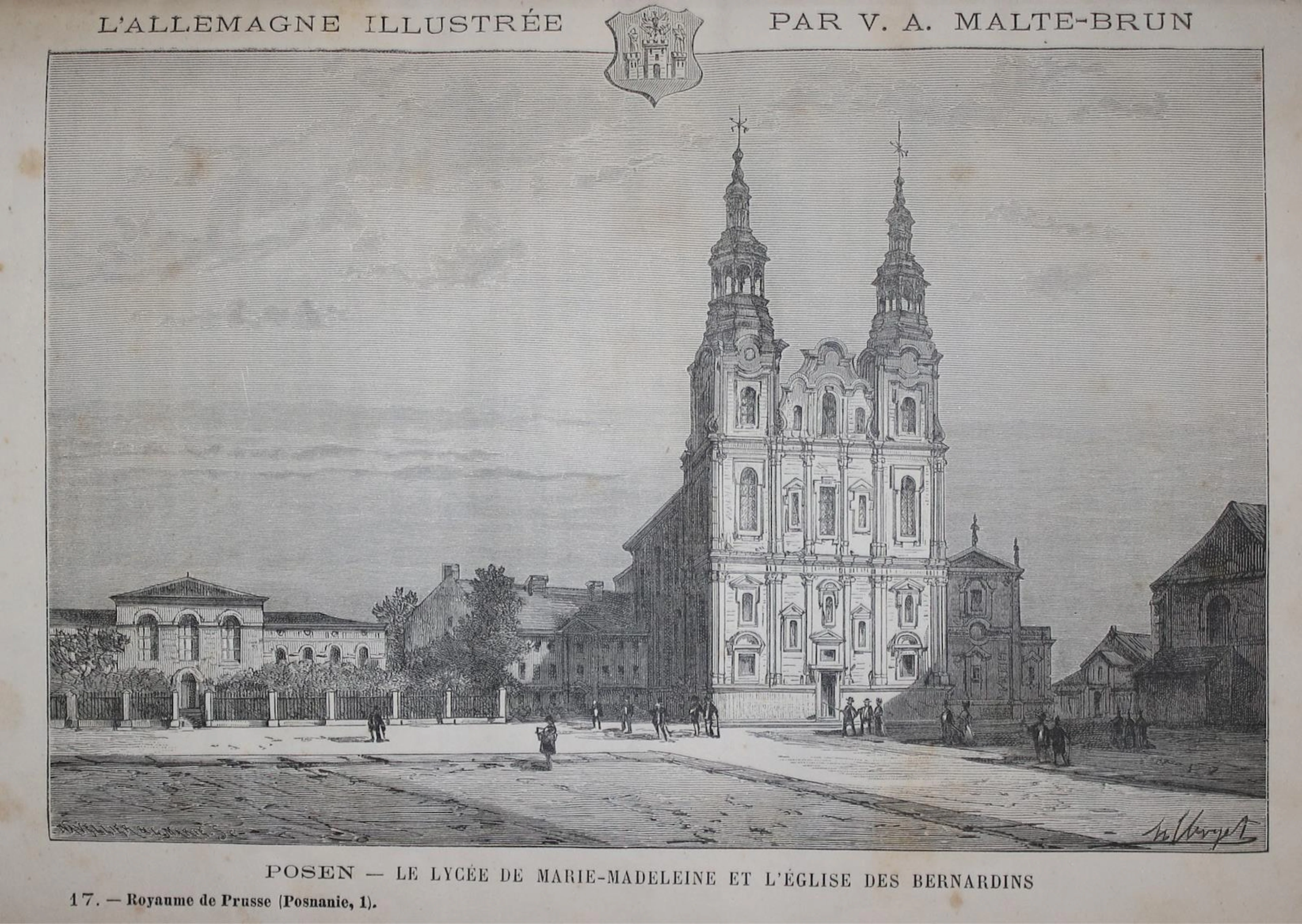 Malte-Brun,V.A. L'Allemagne illustree. 5 Textbde. u. Atlas in zus. 6 Bdn. Paris