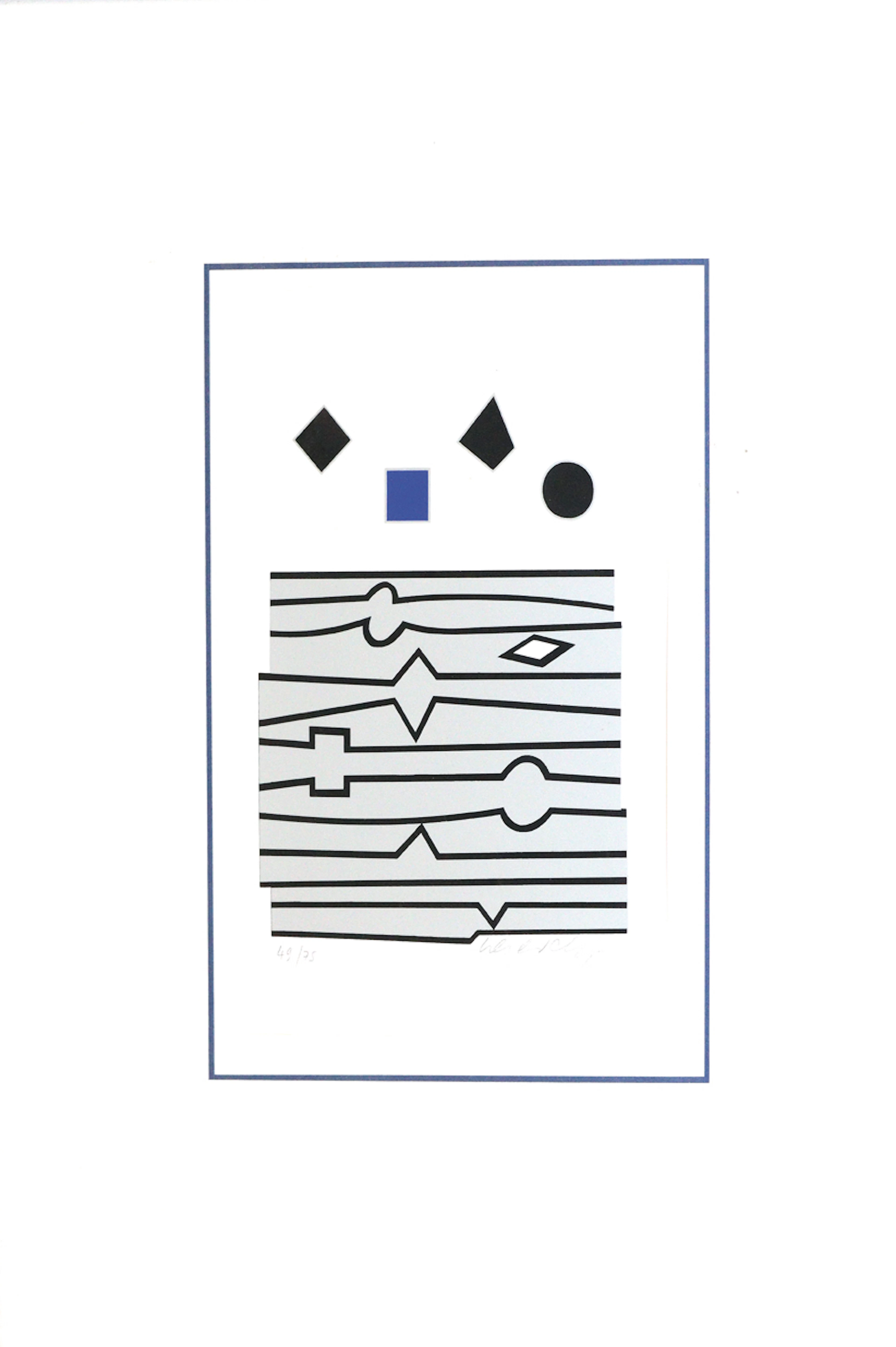 Vasarely, Victor (1906 Pécs - Paris 1997). Le Cheval meurt les oiseaux