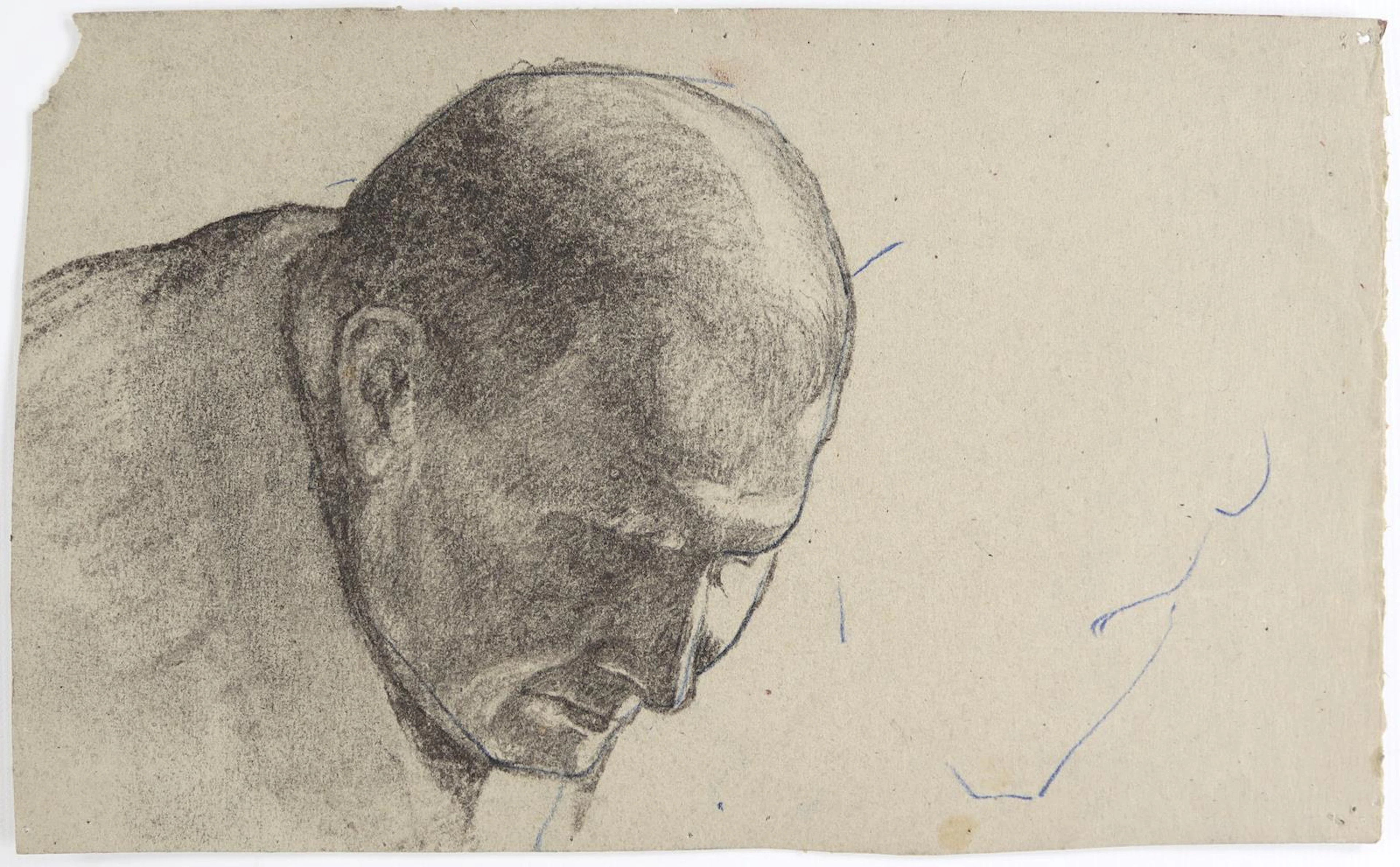 Zairis, Emmanuel (1876 Bodrum - Mykonos 1948). 3 Studienblätter. Männerkopf