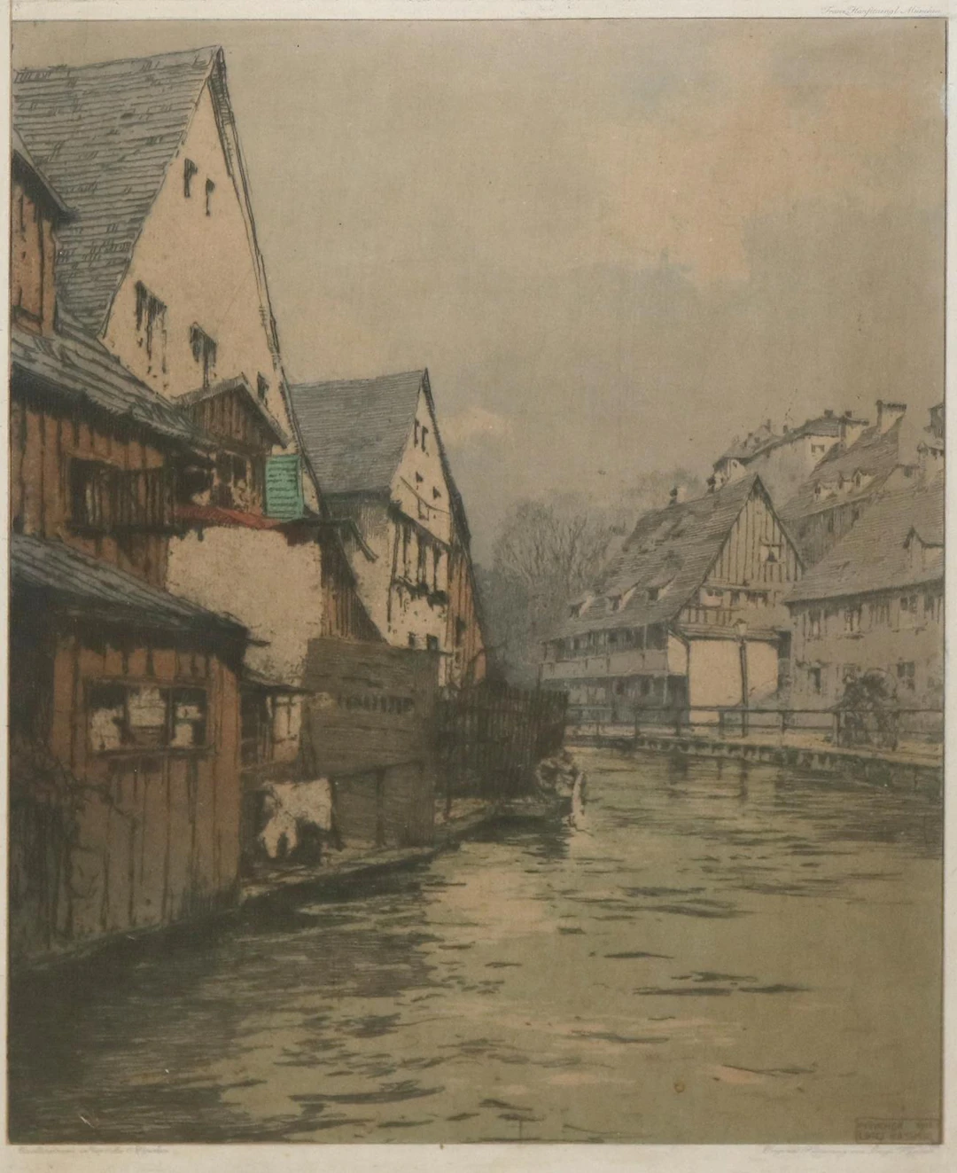 Kasimir, Luigi (1881 Pettau - Wien 1962). Quellenstrasse in der Au