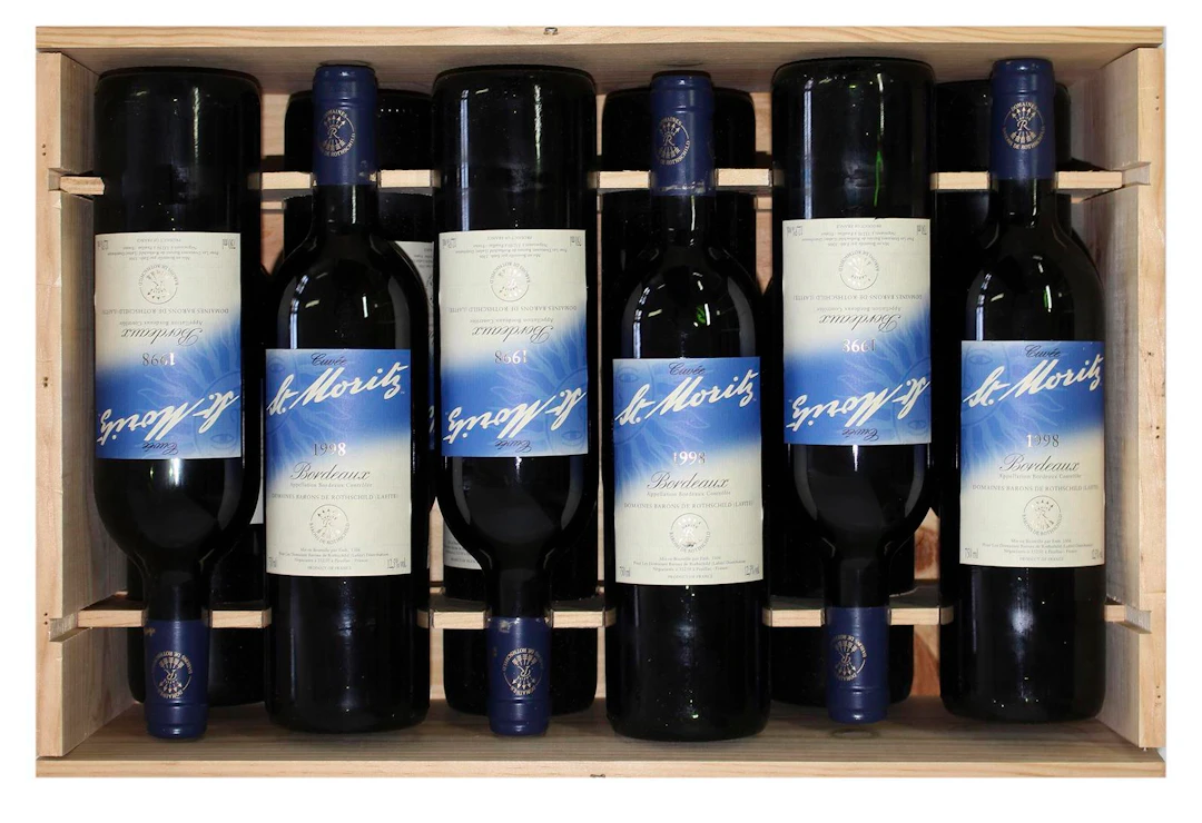 Cuvee St. Moritz 1998 Bordeaux. 12 Flaschen
