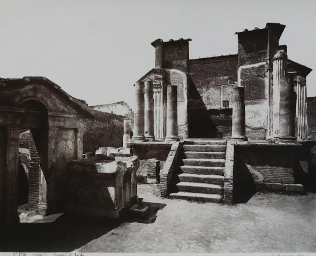 Pompei. (Deckeltitel). Photoalbum um 1880. Qu.gr.4°. Mit 24 Albuminphotos