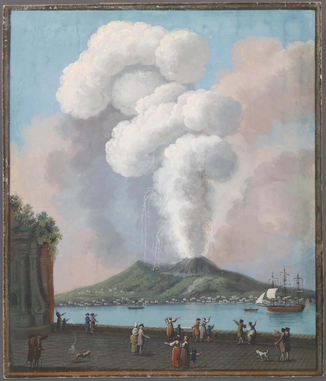 Anna, Alessandro d' (1746 Neapel 1810). Der Ausbruch des Vesuvs am