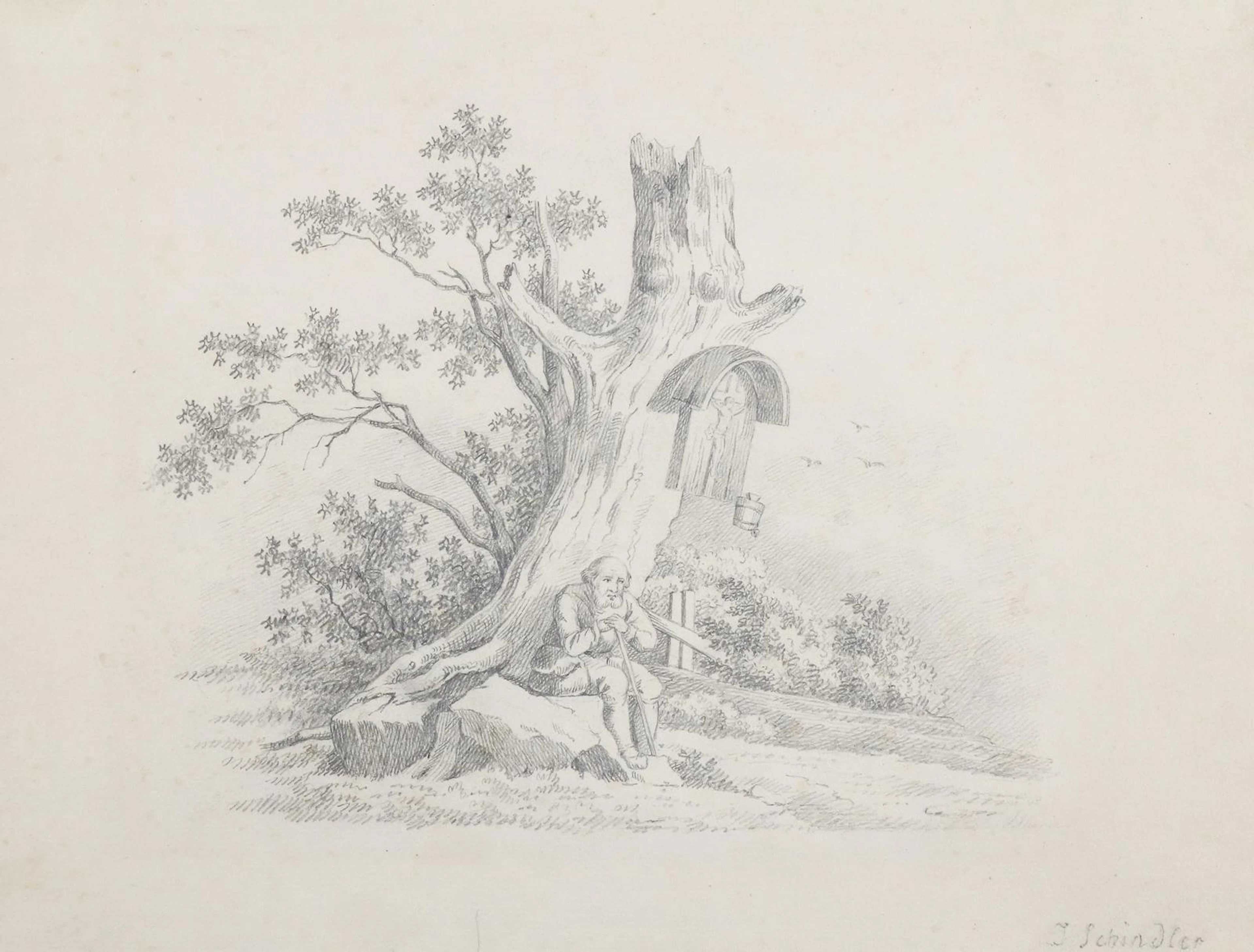 Ansichten u. Landschaften. 4 Bl. mit Ansichten (2) u. Landschaften