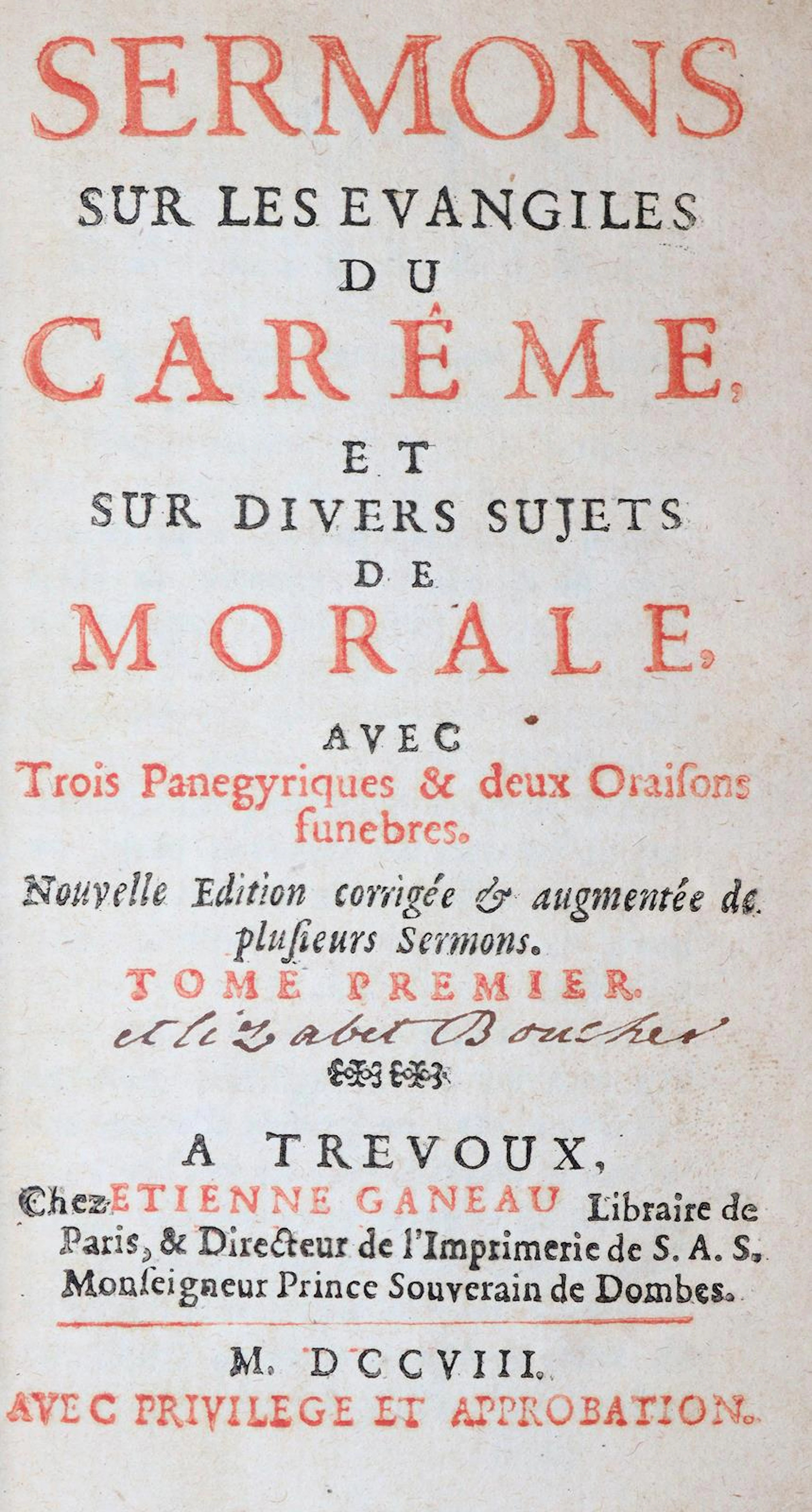 Massillion,J.B. Sermons sur les evangiles du careme