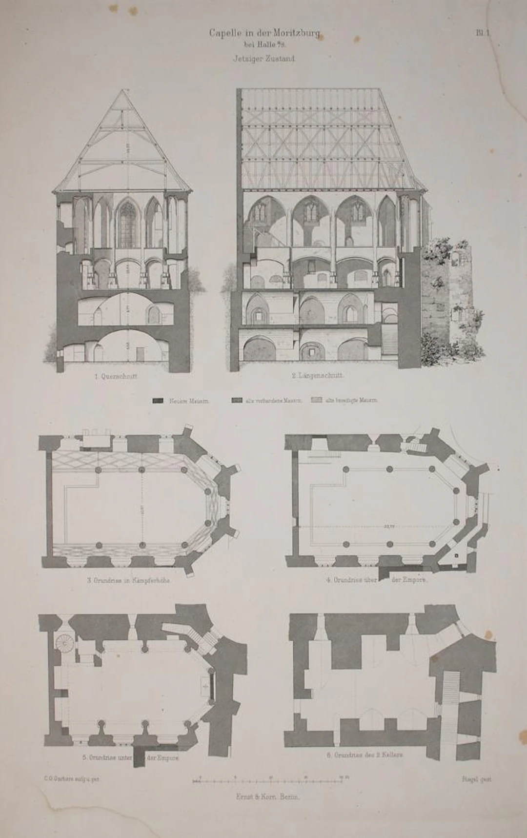 Garbers,C.O. Die Magdalenen-Capelle der Moritzburg in Halle a. S. Bln.