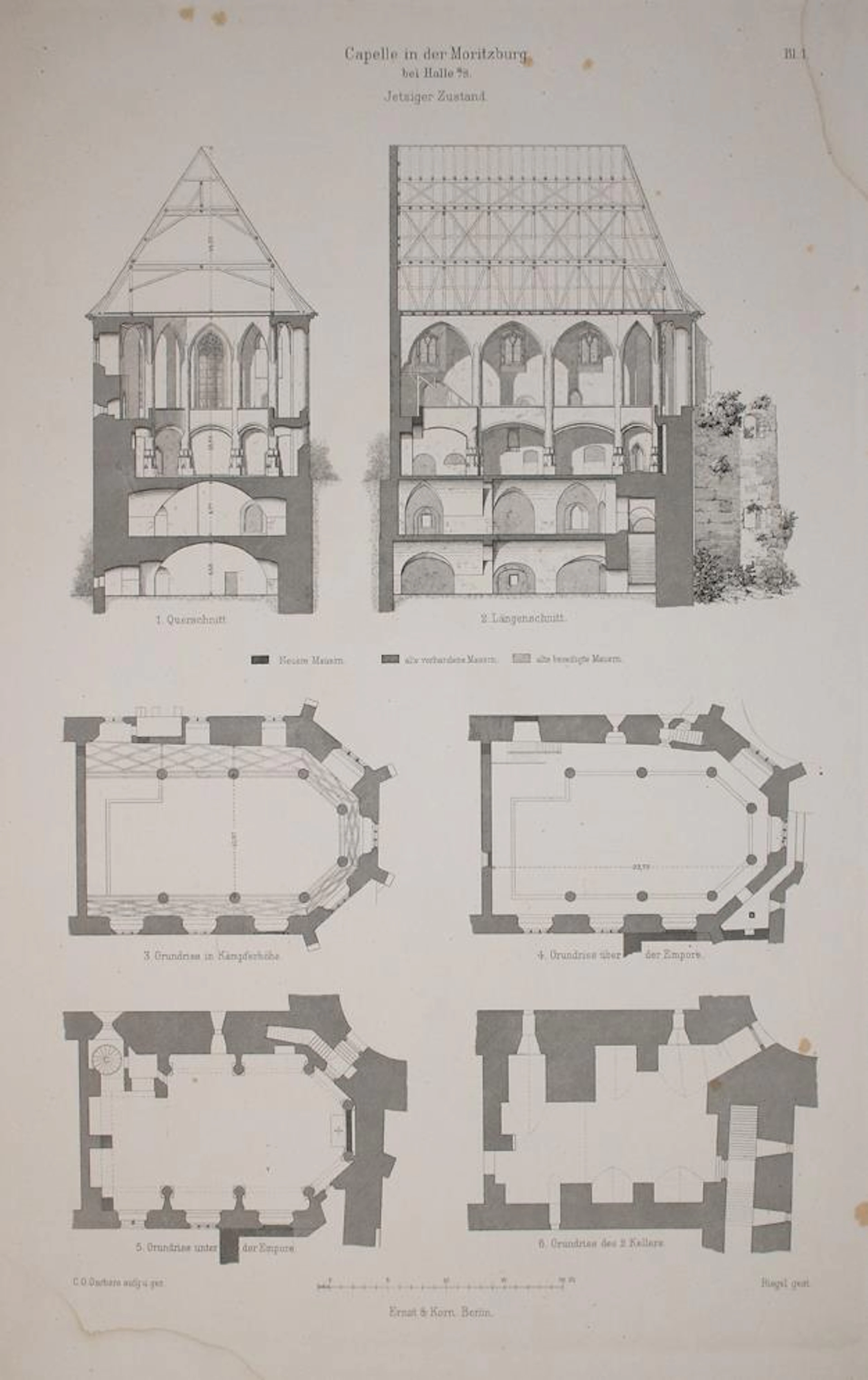 Garbers,C.O. Die Magdalenen-Capelle der Moritzburg in Halle a. S. Bln.