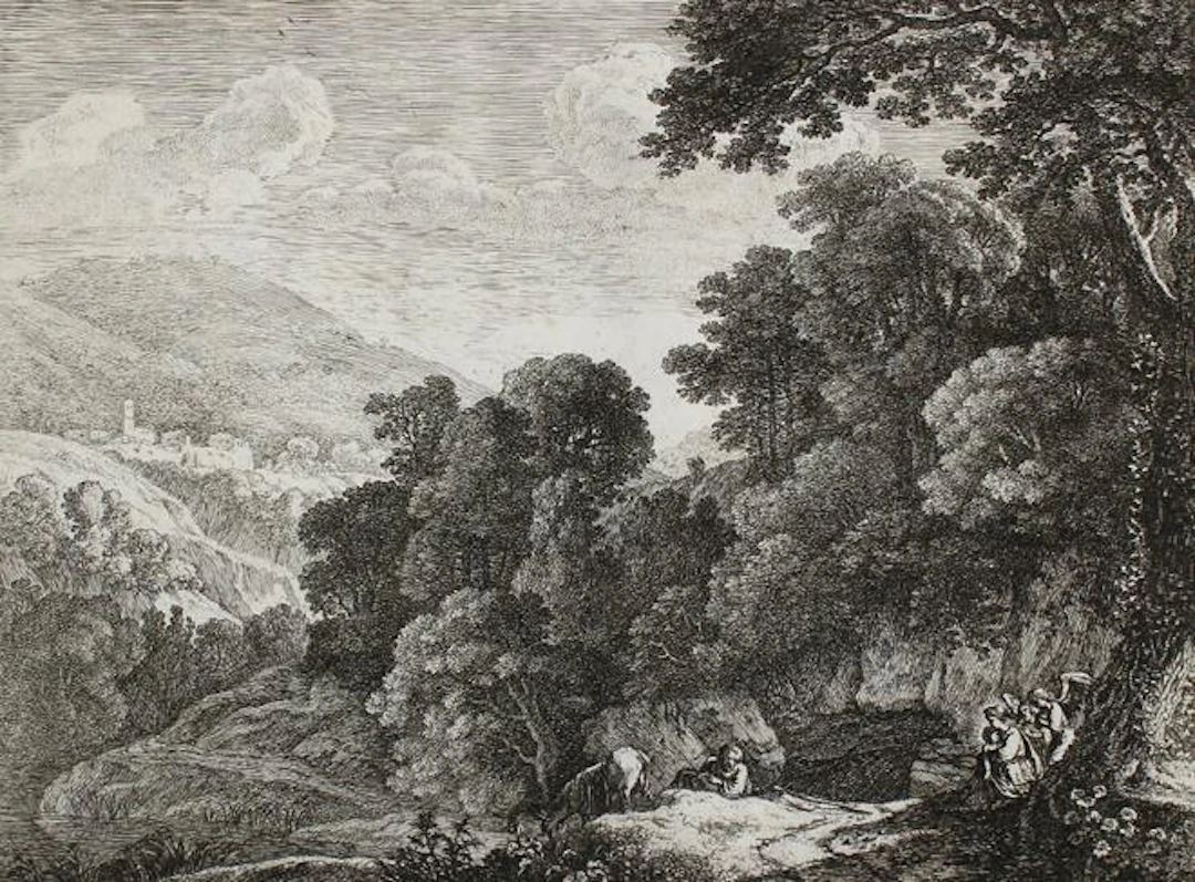 Swanefelt, Herman van (Woerden um 1600 - 1655 Paris). Die Höhle (Ruhe