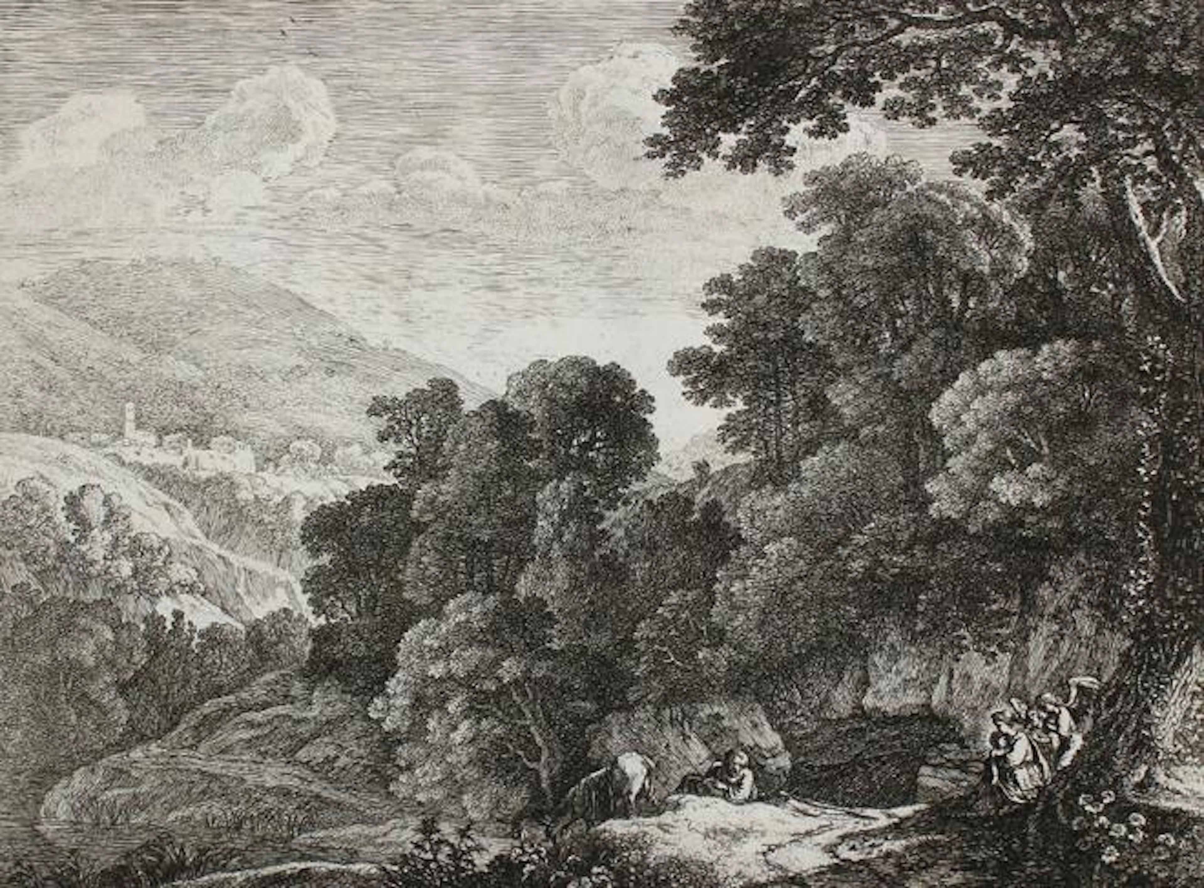 Swanefelt, Herman van (Woerden um 1600 - 1655 Paris). Die Höhle (Ruhe