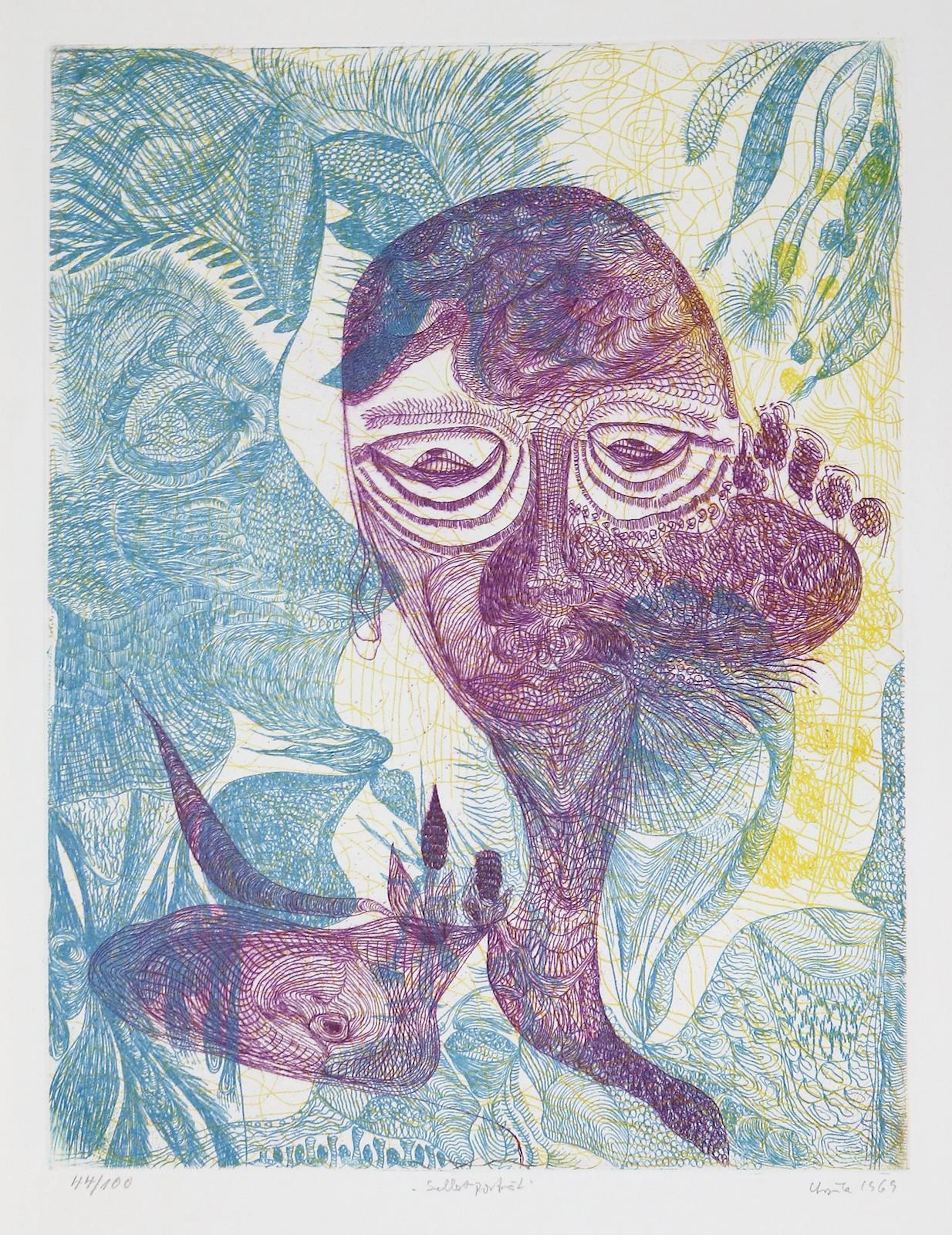 Elf Blätter phantastischer Grafik. Rembrandt Verlag 1969. 58 x 44