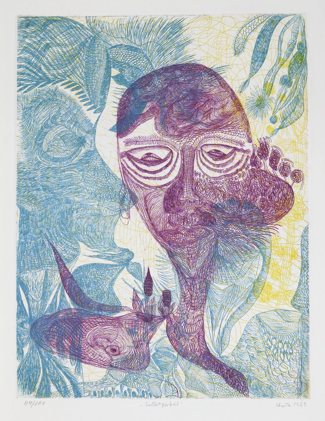 Elf Blätter phantastischer Grafik. Rembrandt Verlag 1969. 58 x 44