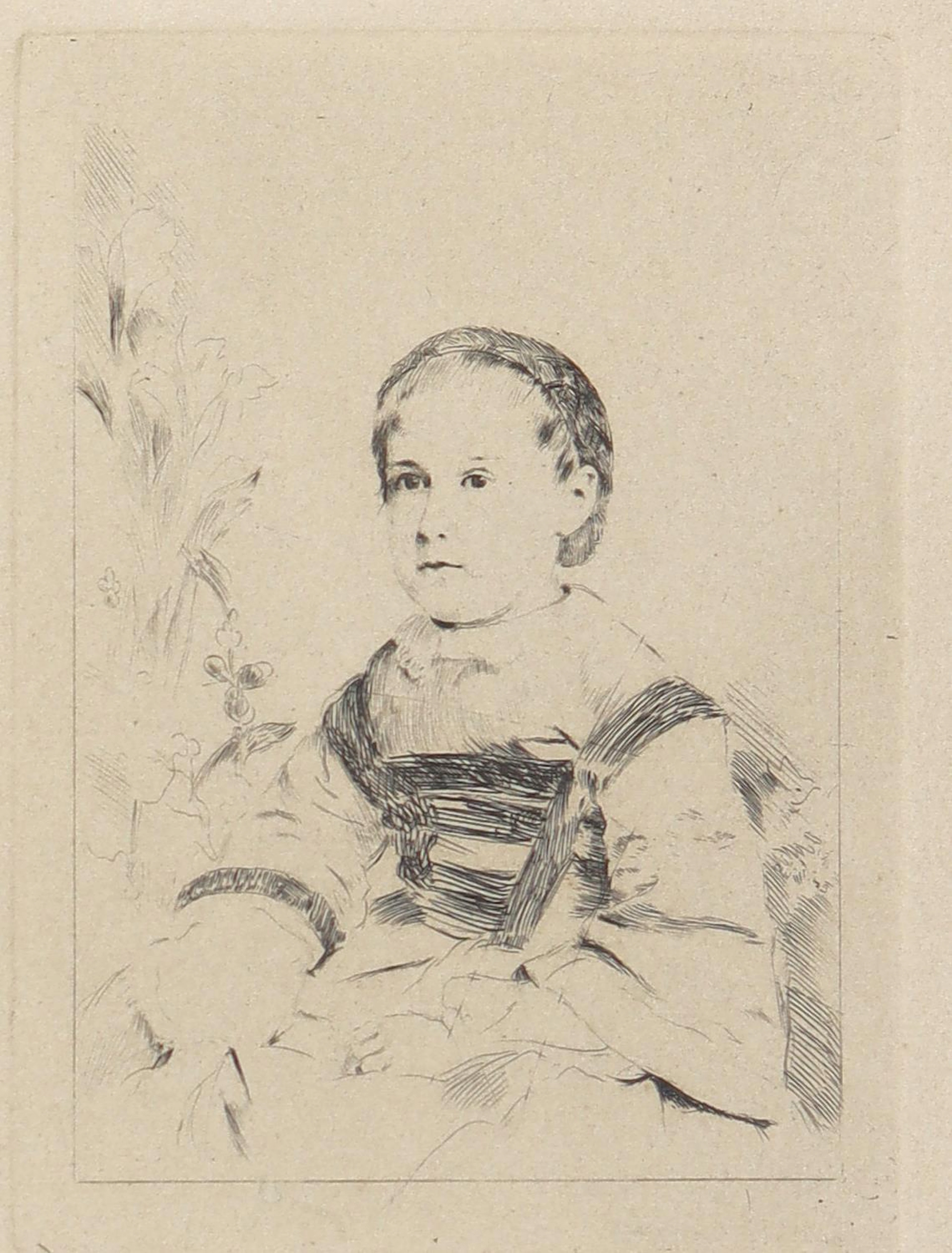Degas, Edgar (1834 Paris 1917). Mlle. Nathalie Wolkonska. Radierung