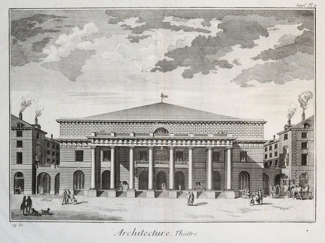 Theater. Kupferstich