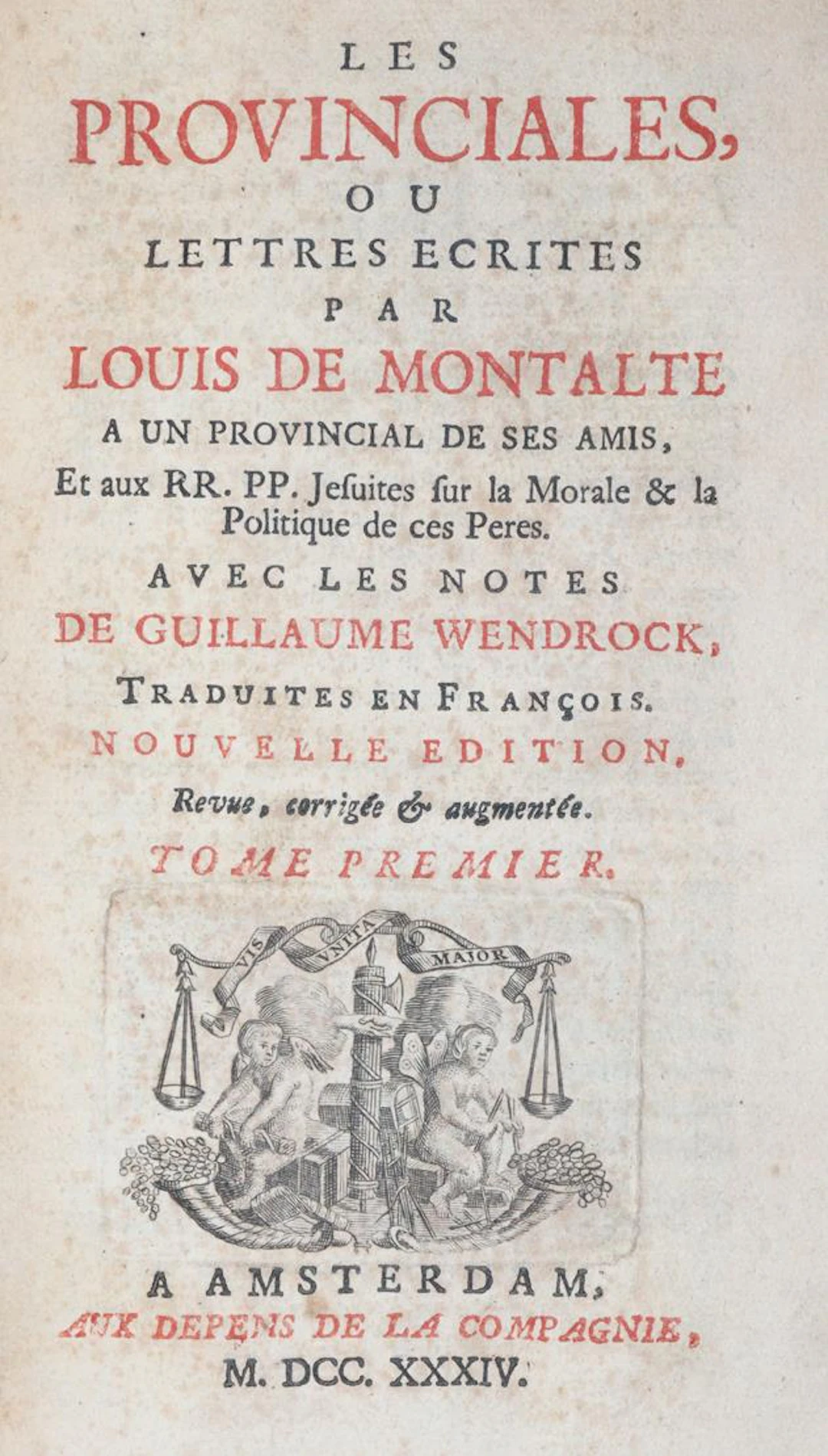 Montalte,L.de (d.i. B.Pascal). Les Provinciales