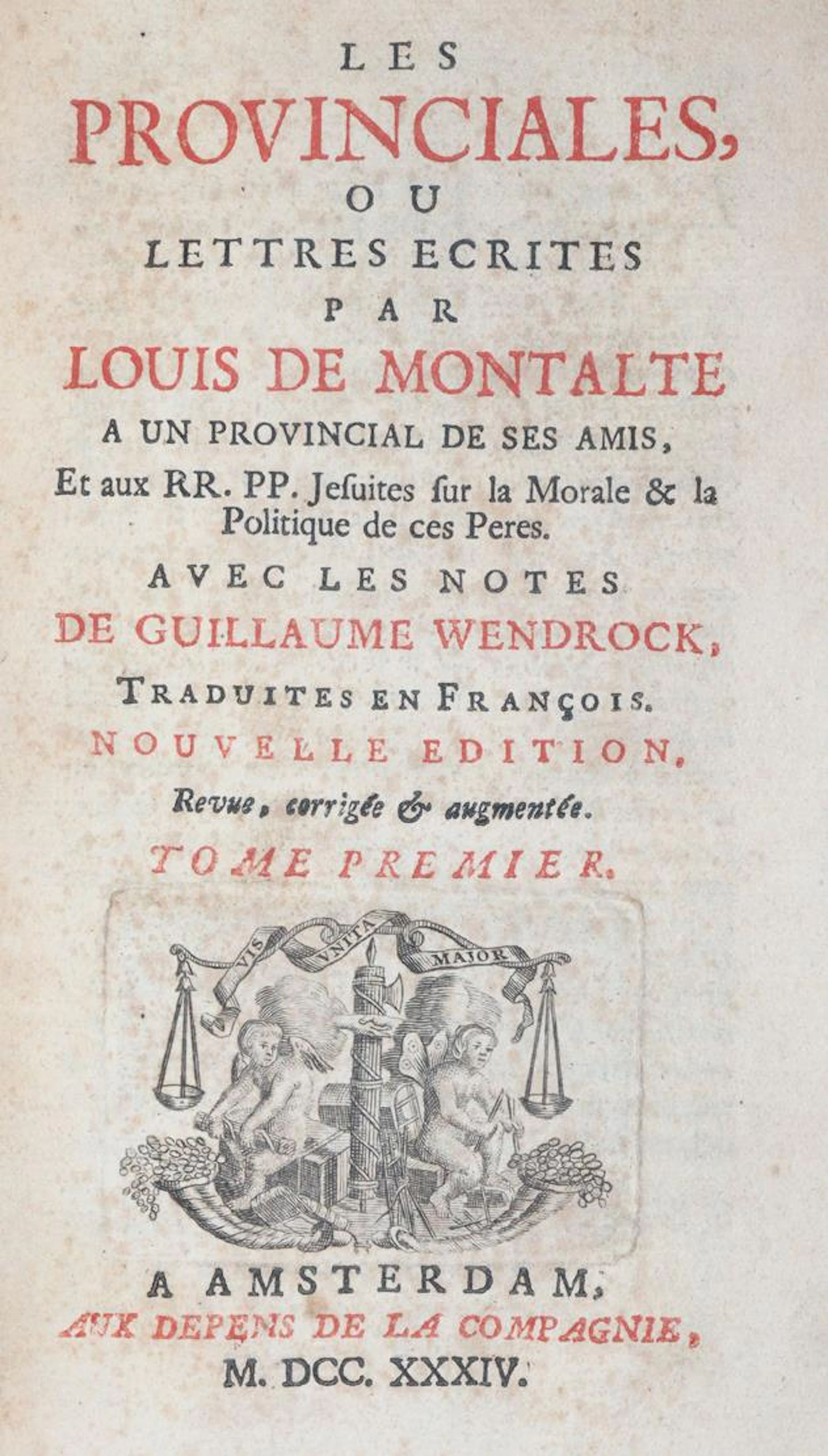 Montalte,L.de (d.i. B.Pascal). Les Provinciales