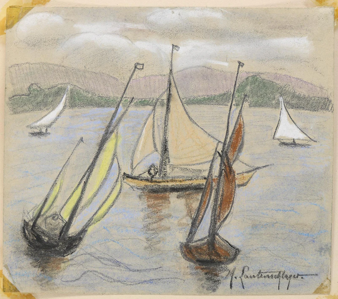 Lautenschlager, Marie (1859 Ravensburg - Stuttgart 1941). 3 Pastellmalereien.