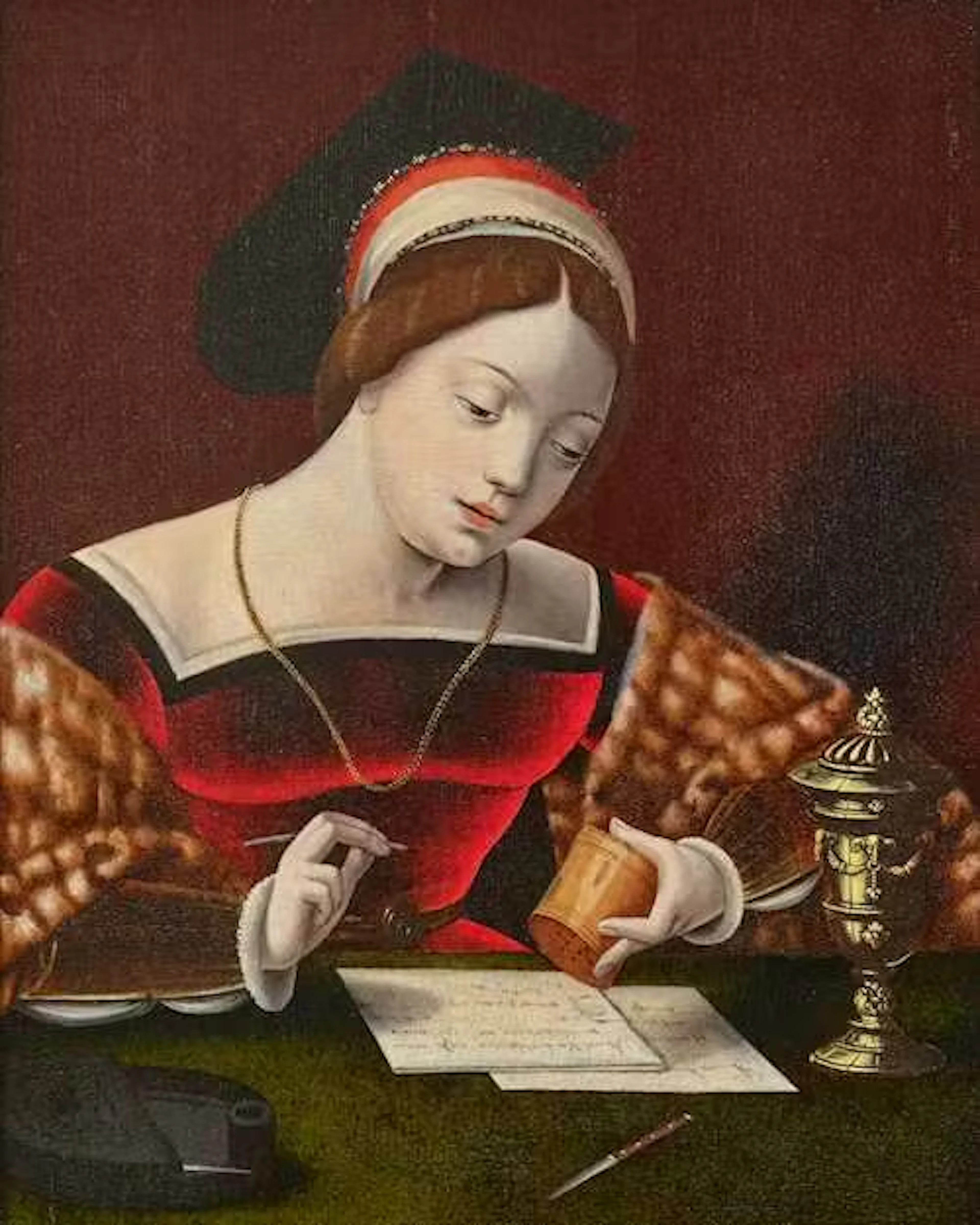 17th century follower of the MASTER OF THE FEMALE HALF LENGTHS
