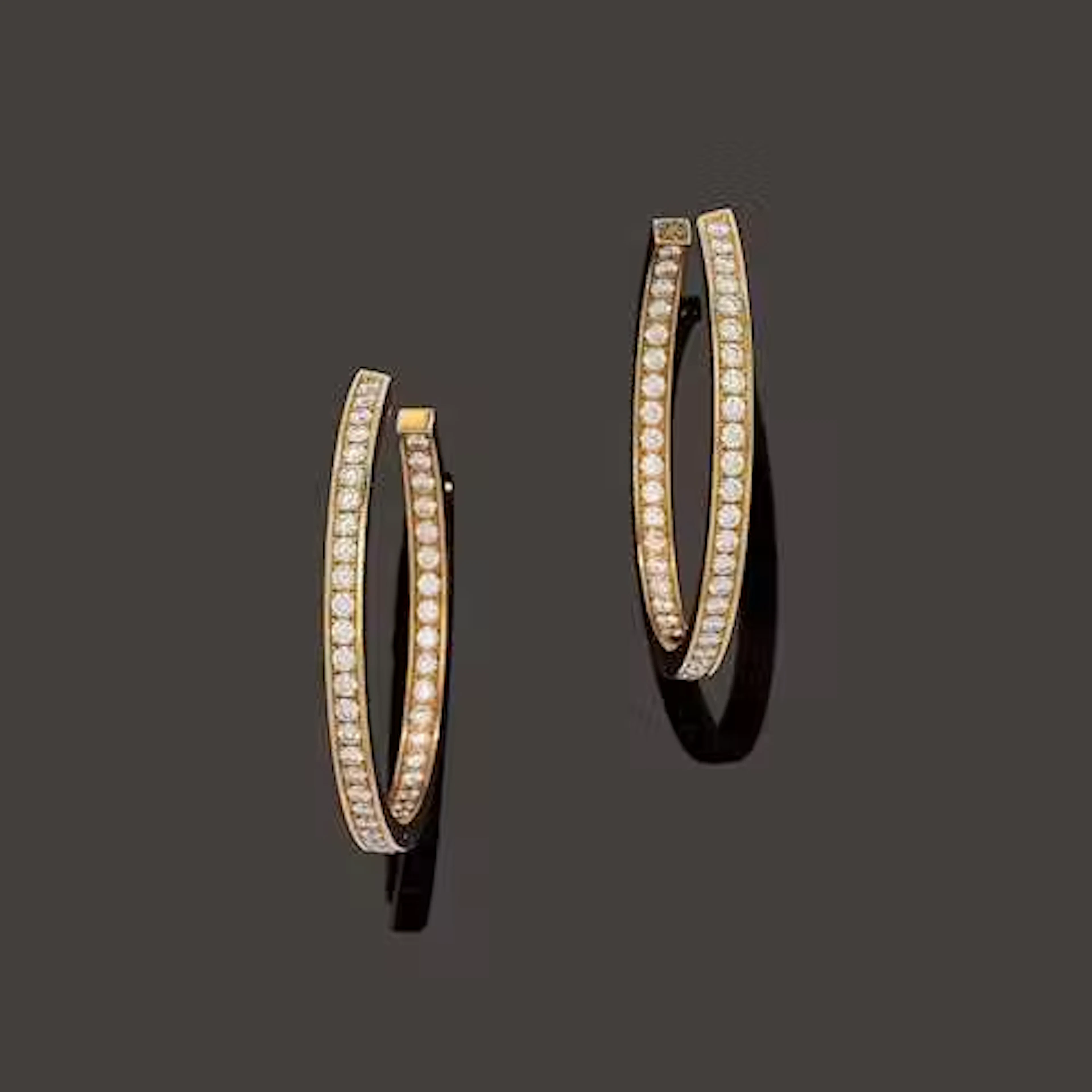 DIAMOND EAR PENDANTS, CARTIER