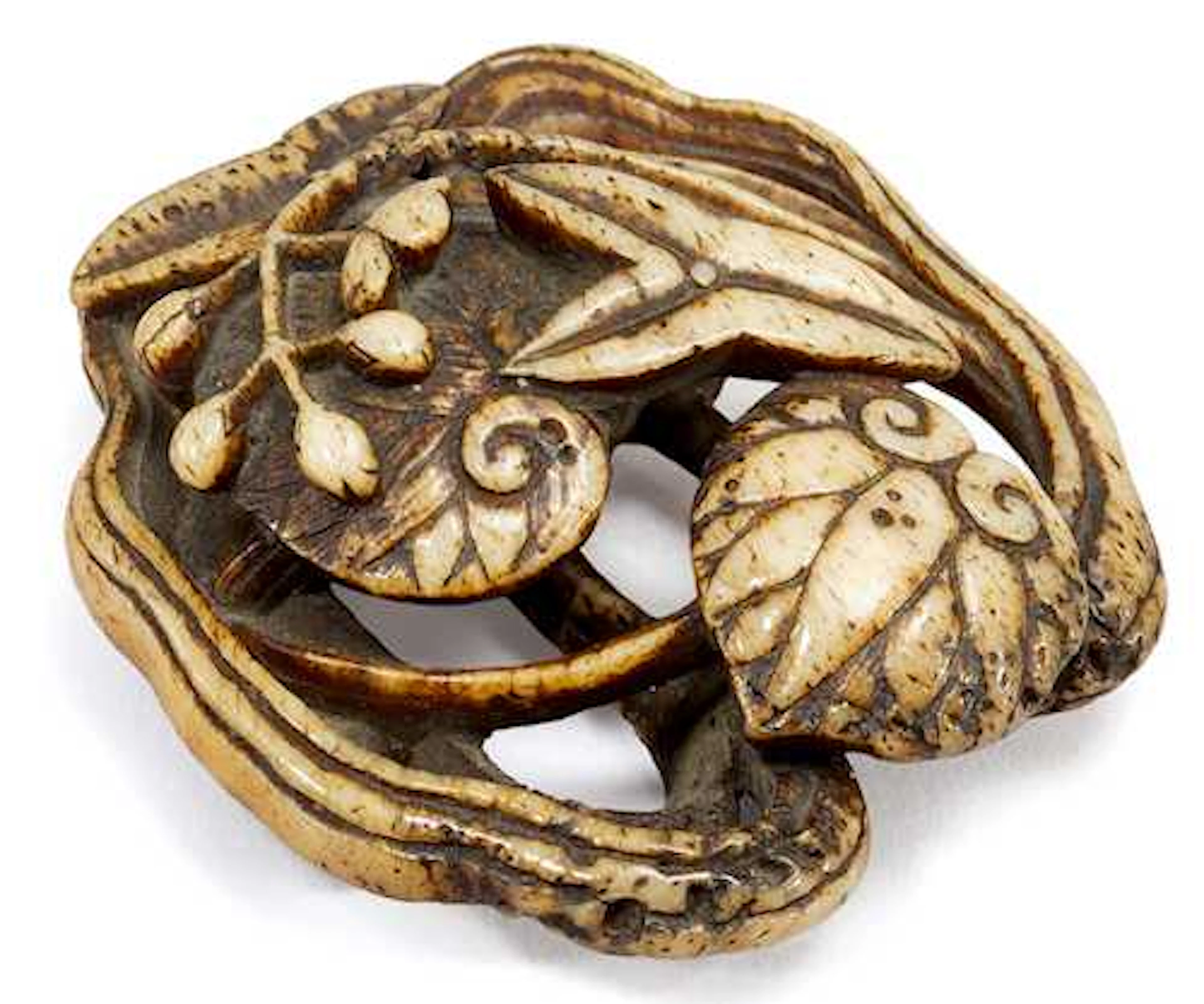 A RYUSA NETSUKE BY RENSAI.