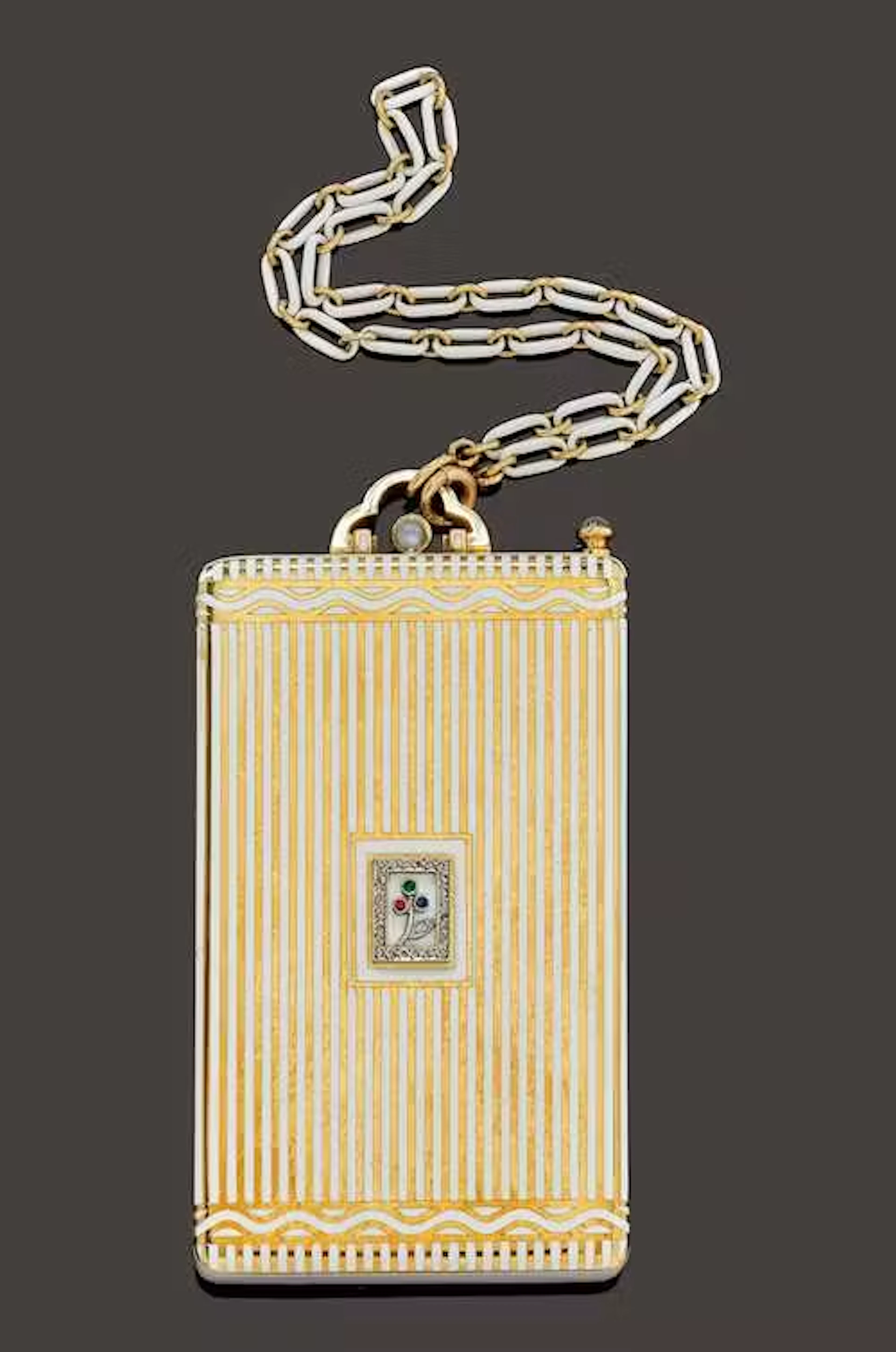 ENAMEL VANITY CASE, CARTIER, ca. 1916