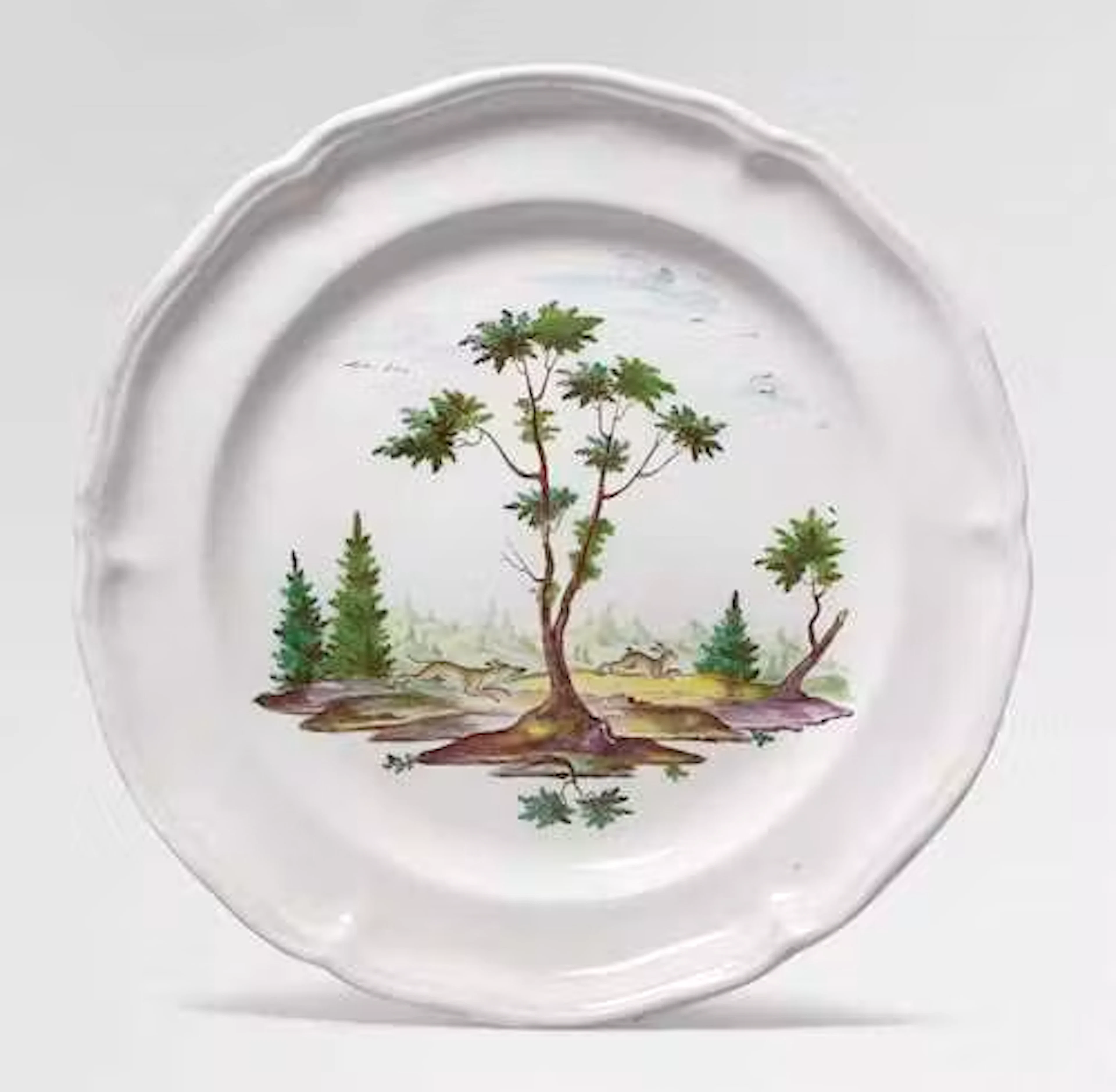 PLATE WITH A HUNTING SCENE