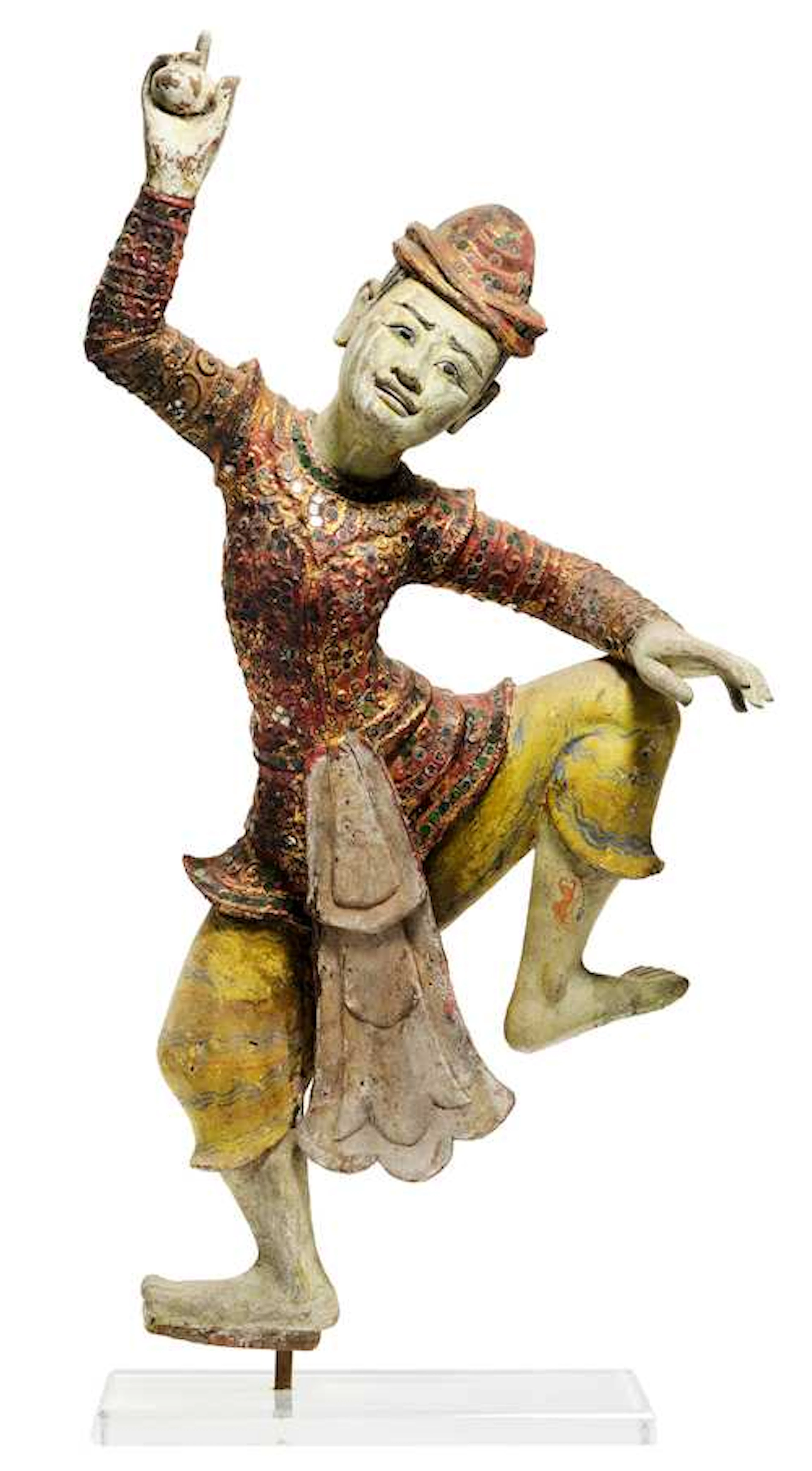 A LARGE FIGURE OF A DANCER