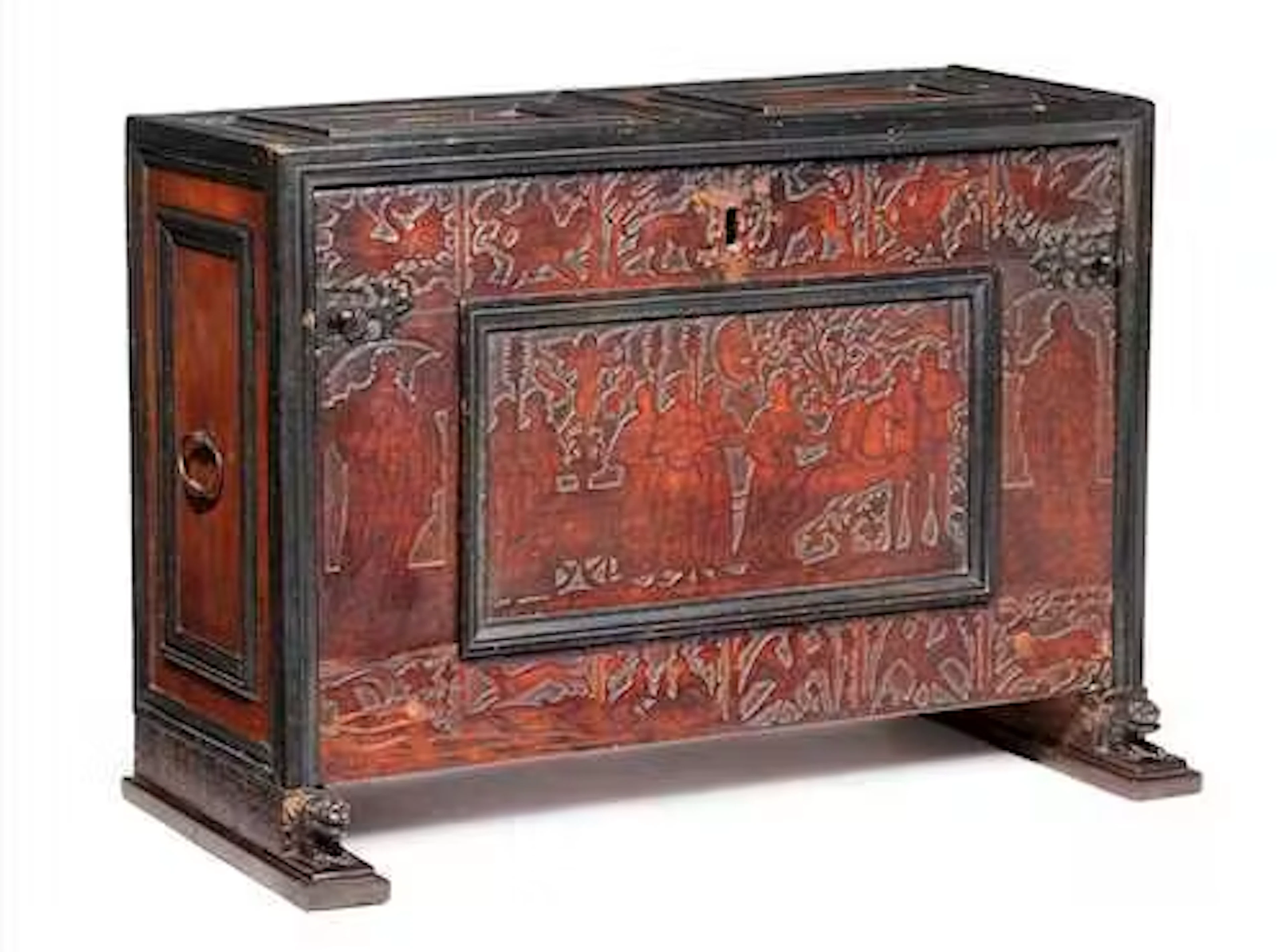CABINET WITH FLAT CARVING