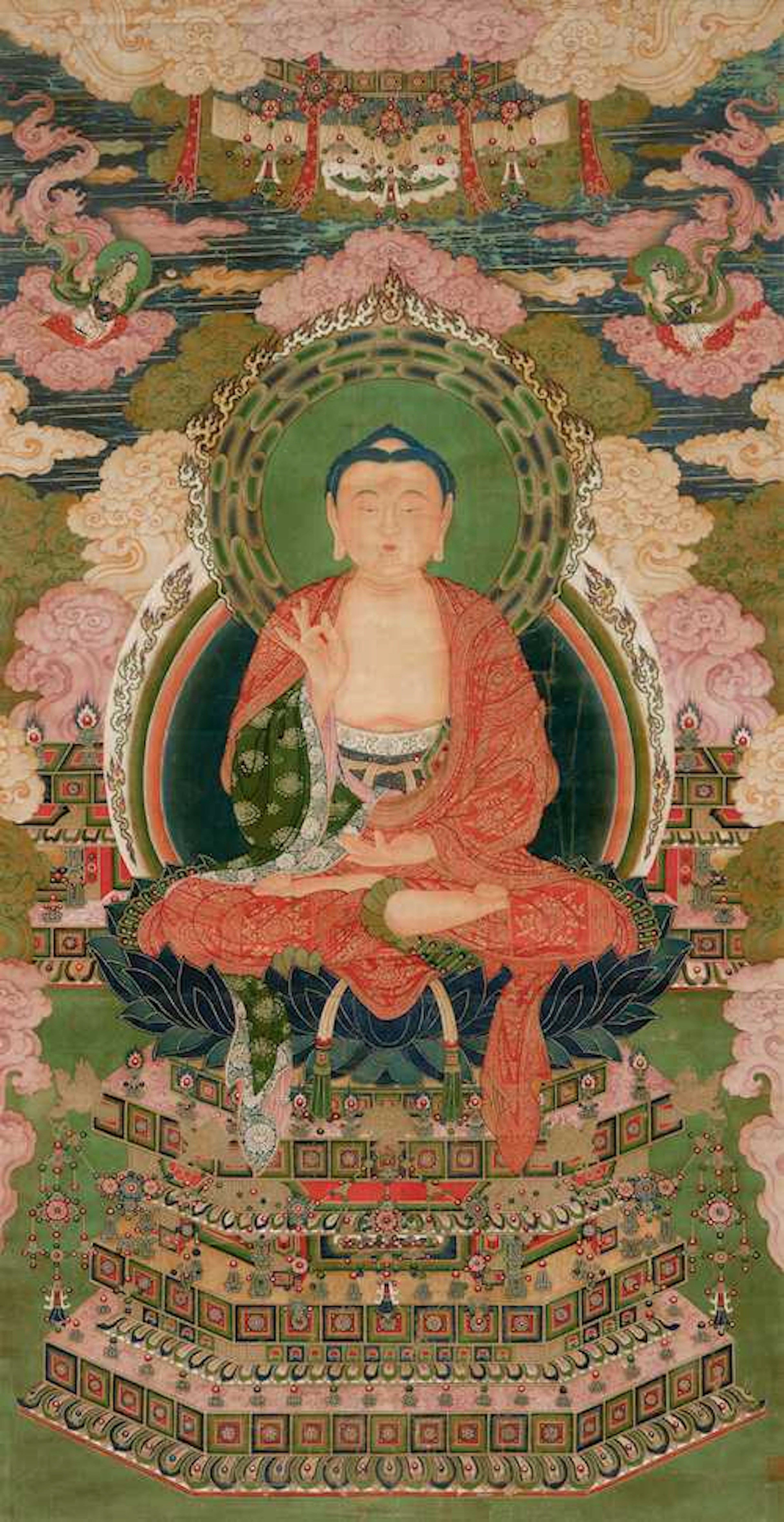 A FINE AND LARGE BUDDHA PORTRAIT