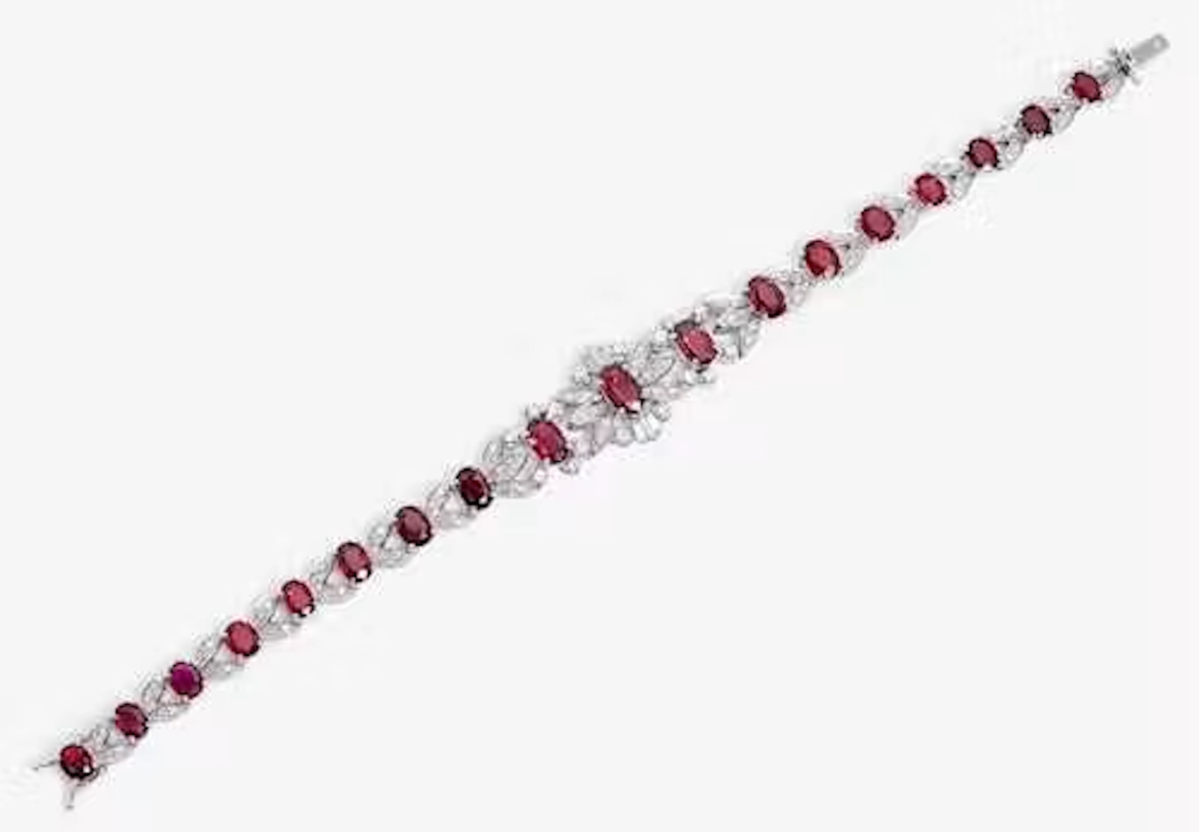 RUBY AND DIAMOND BRACELET