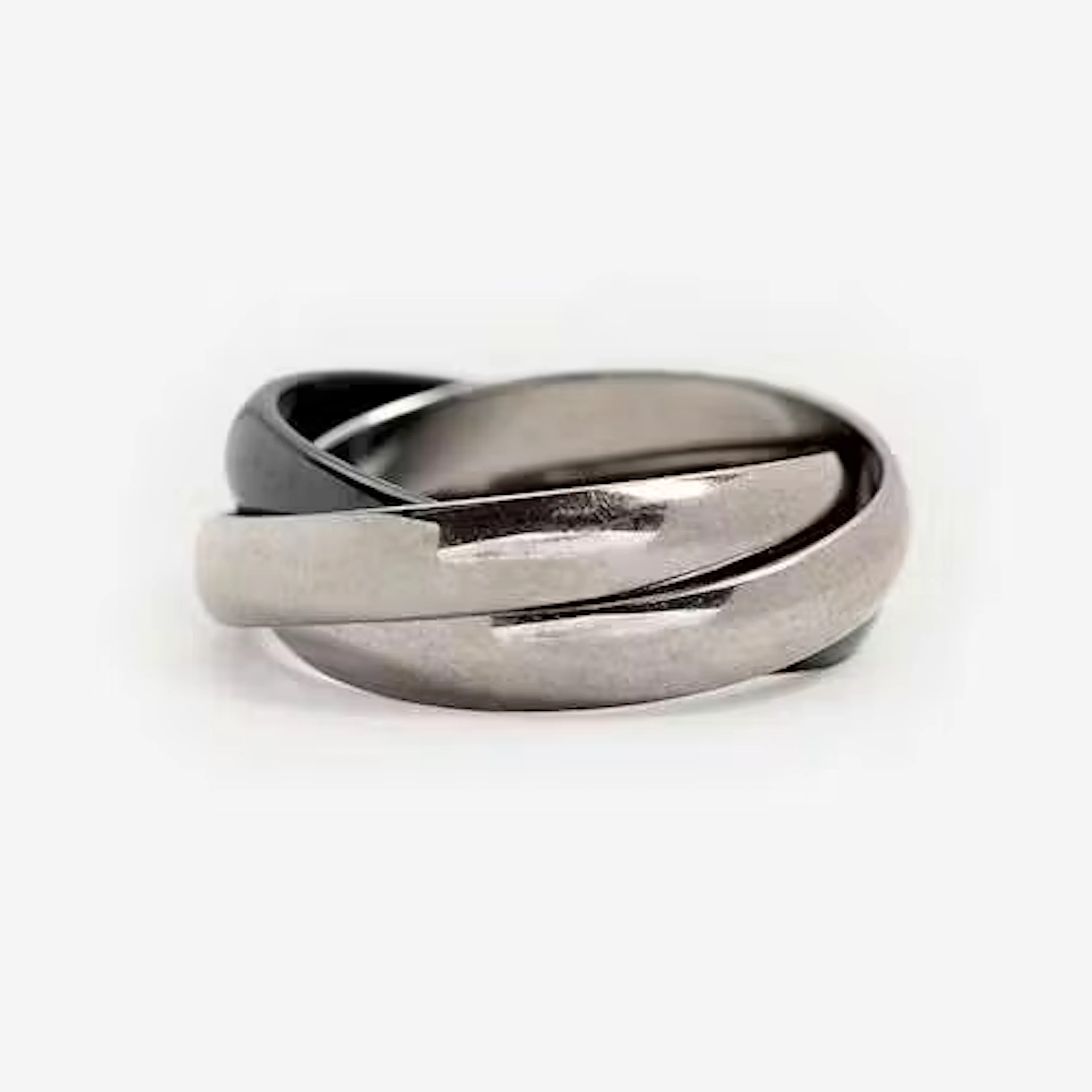 GOLD AND CERAMIC RING, CARTIER