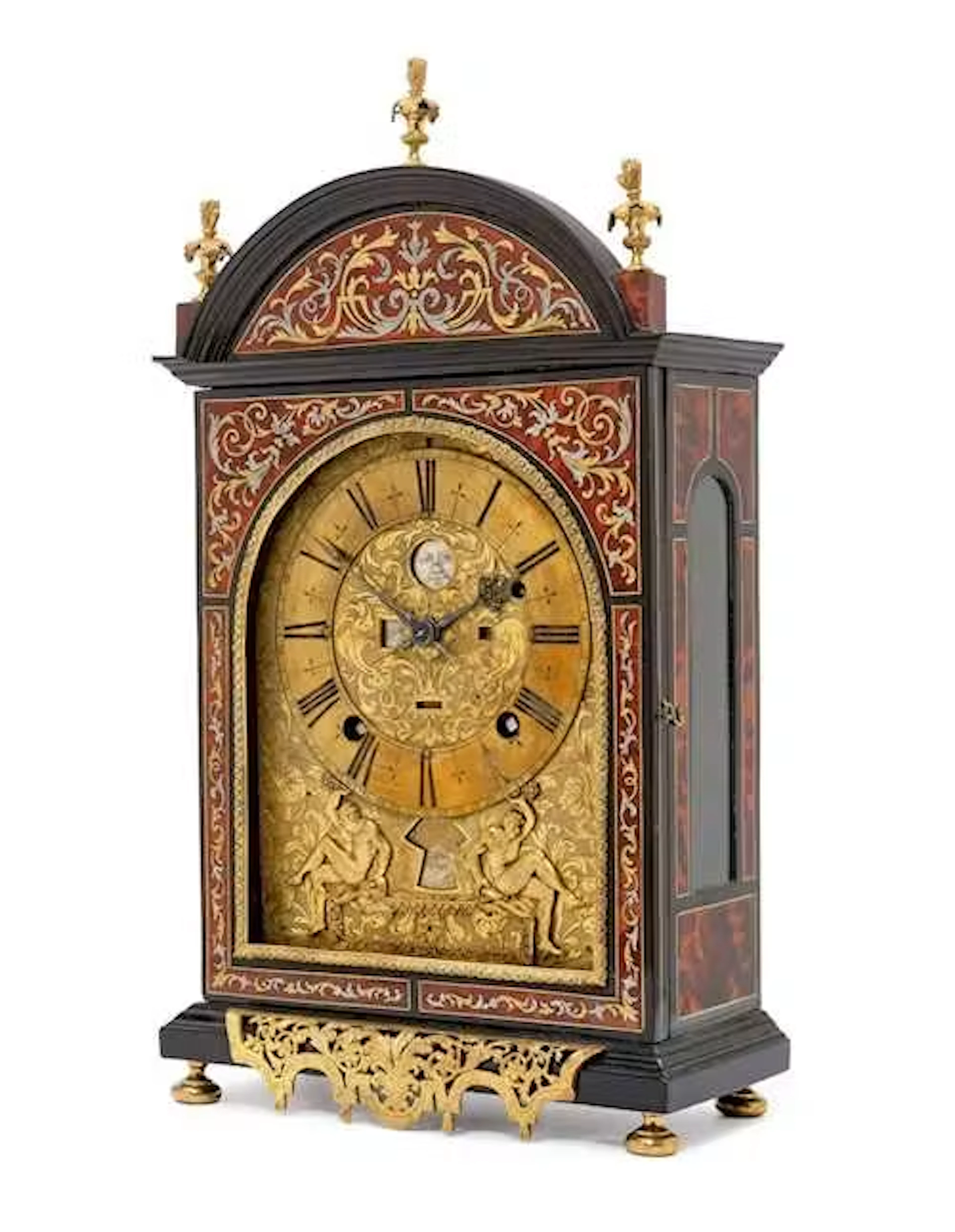 ASTRONOMICAL CLOCK WITH BOULLE MARQUETRY