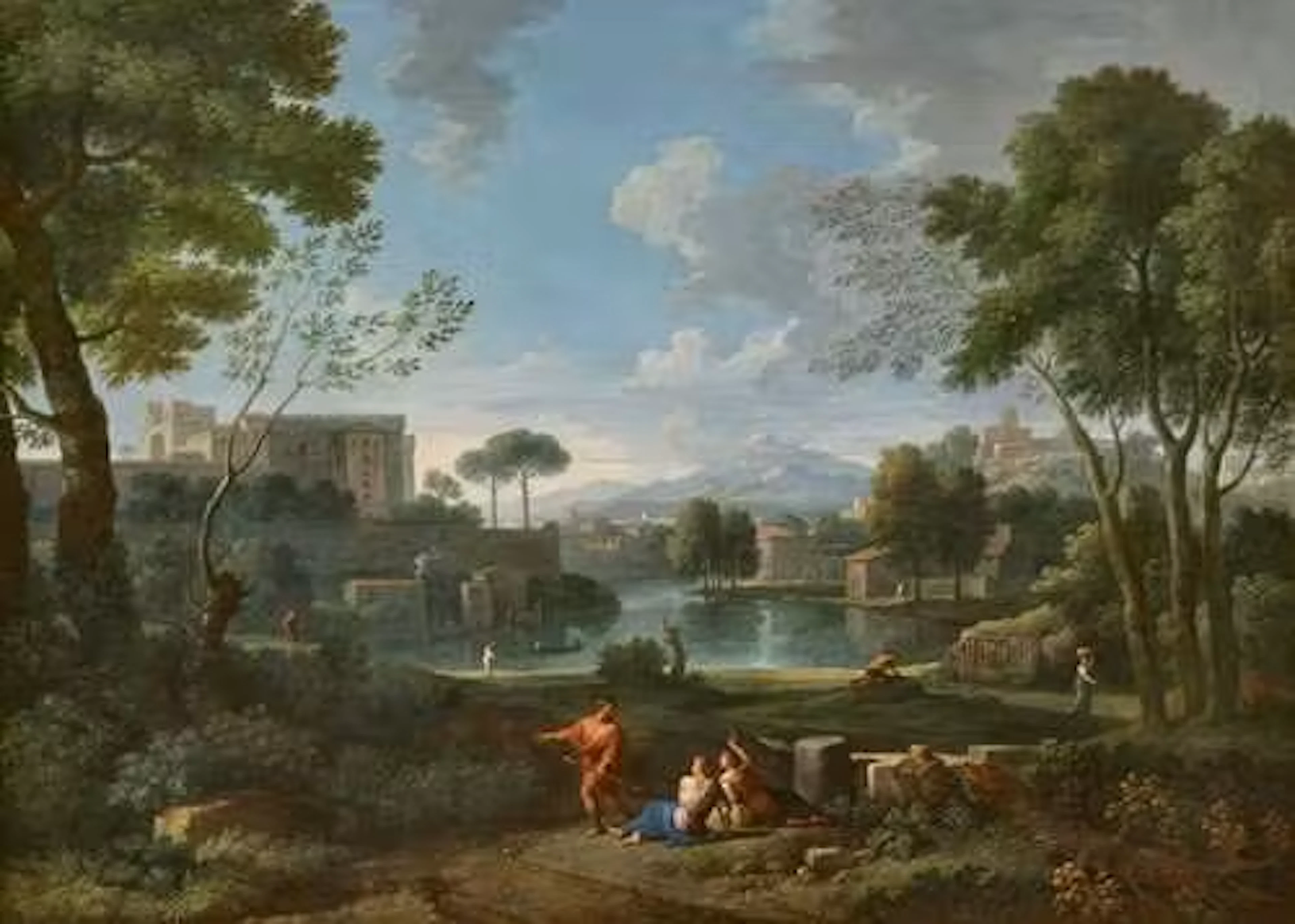 JAN FRANS VAN BLOEMEN, called ORIZONTE, and PLACIDO COSTANZI