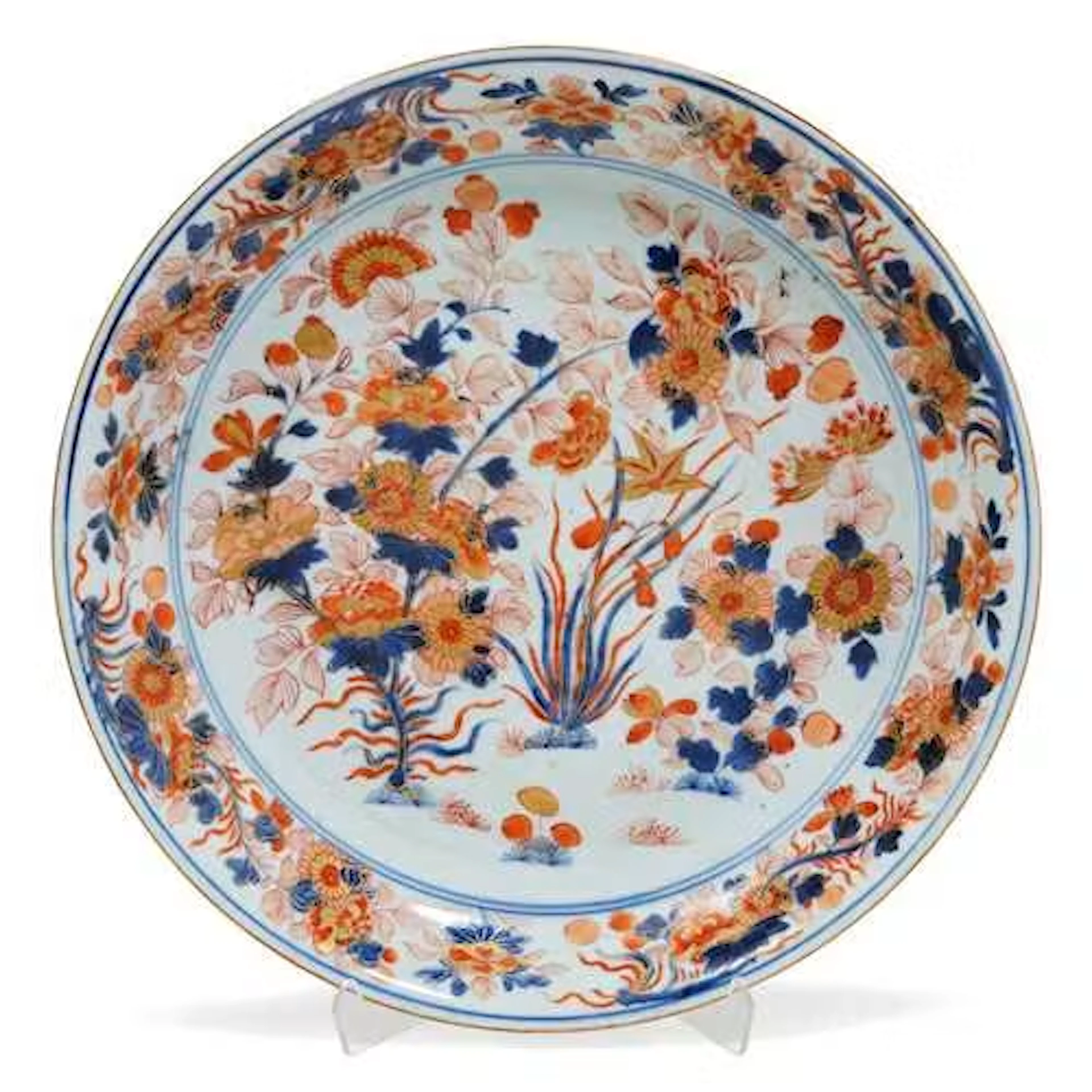 A LARGE IMARI PLATE